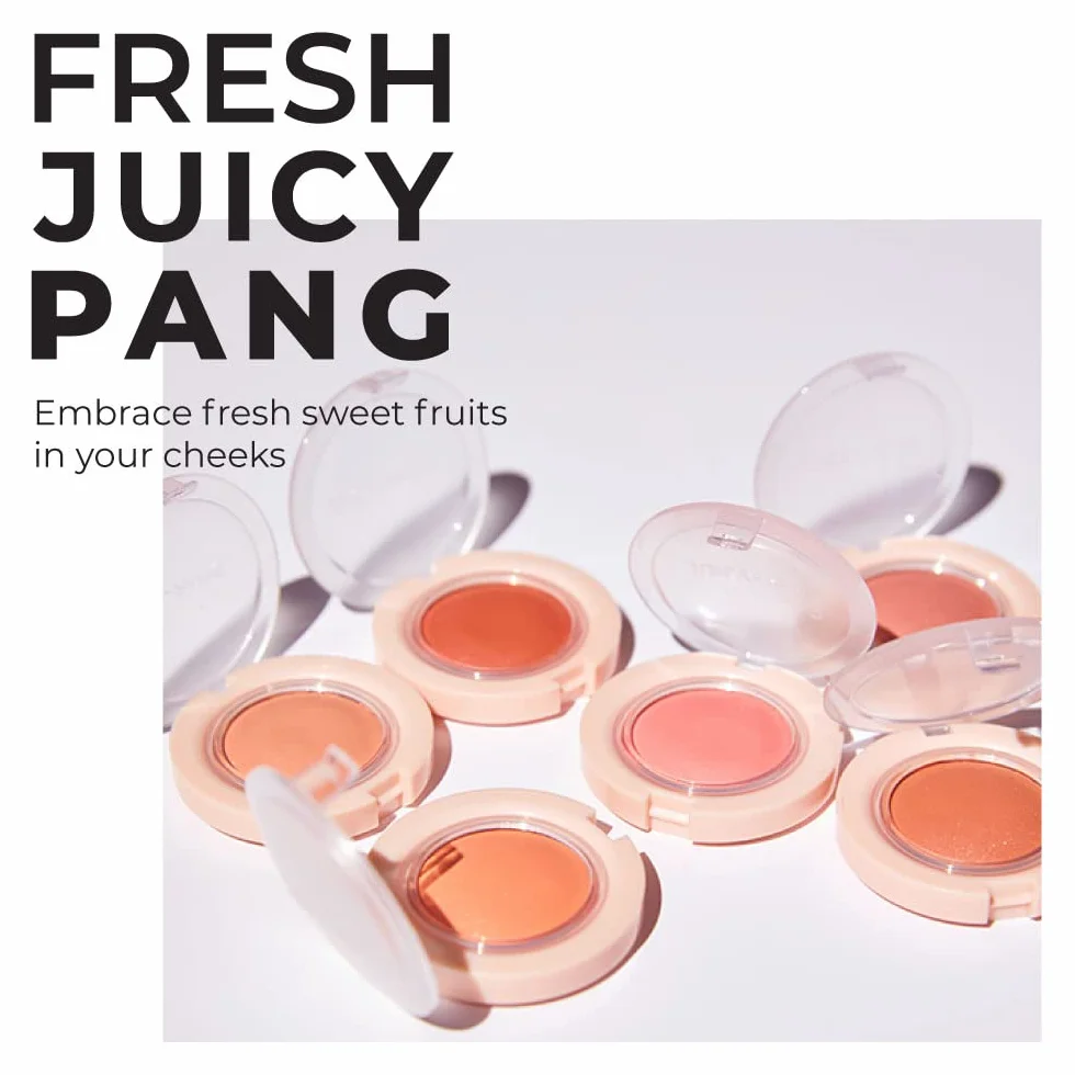 A'PIEU Juicy-Pang RD01 Blush en gelée doux au toucher pour les joues avec texture crème et poudre combinées pour une finition rosée naturelle, ne tombe pas, 4,8 g
