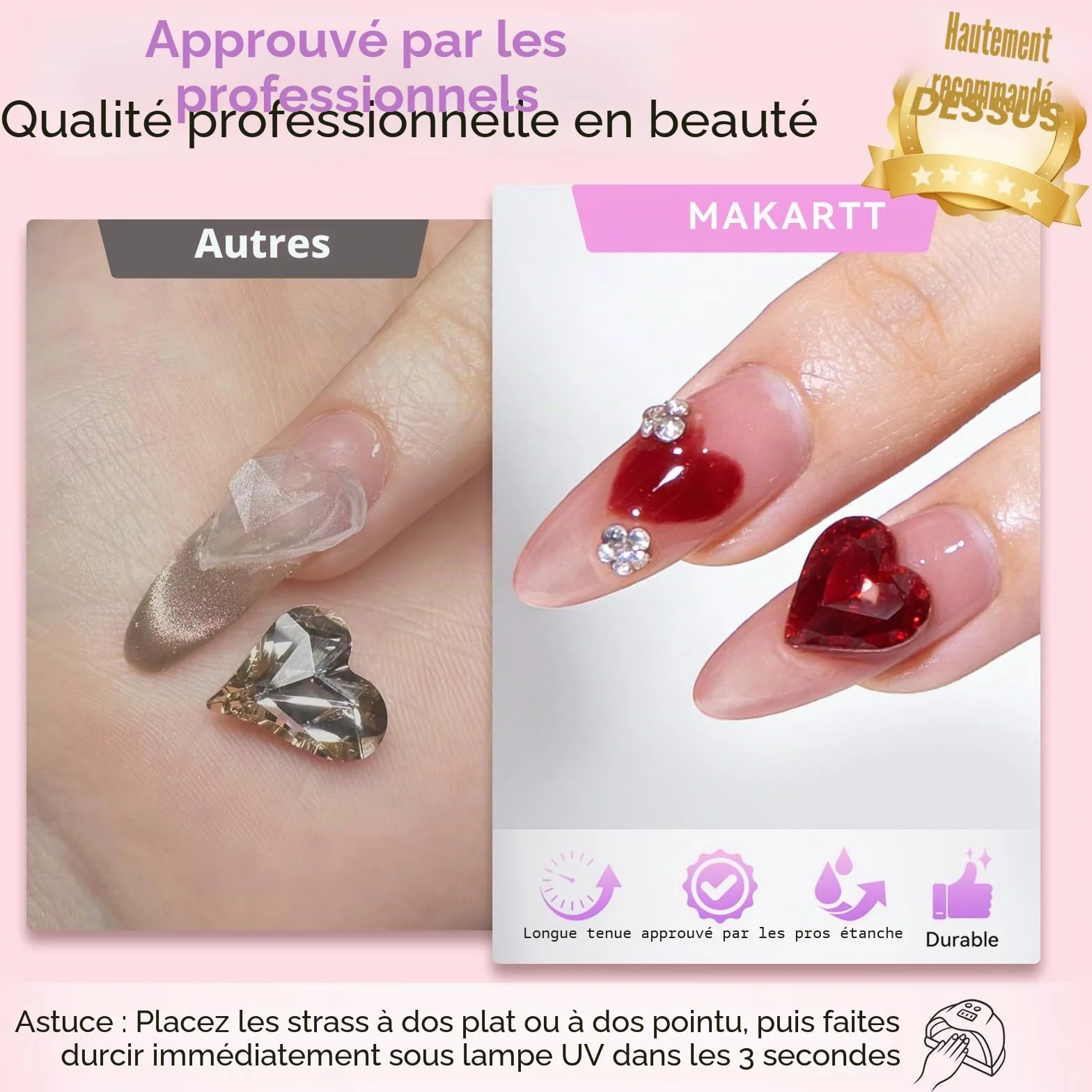 Makartt Gel 3D Nail Art Rhinestone Glue 30ml Super Fort Colle Ongles Strass