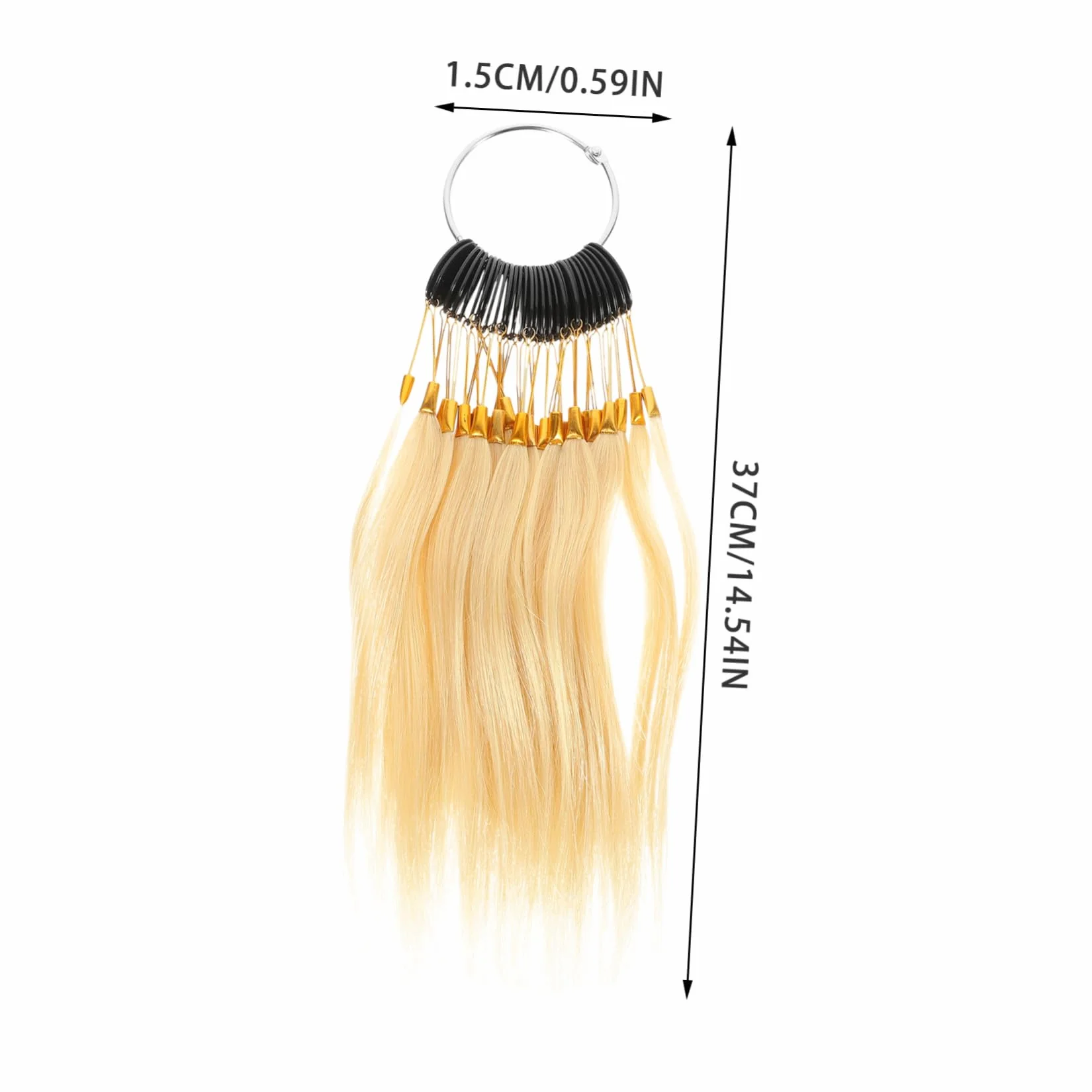 Échantillons de Cheveux Réels 30pcs pour Test de Coloration Capillaire, Facile à Transporter, pour Salons de Beauté et Coiffure Professionnelle