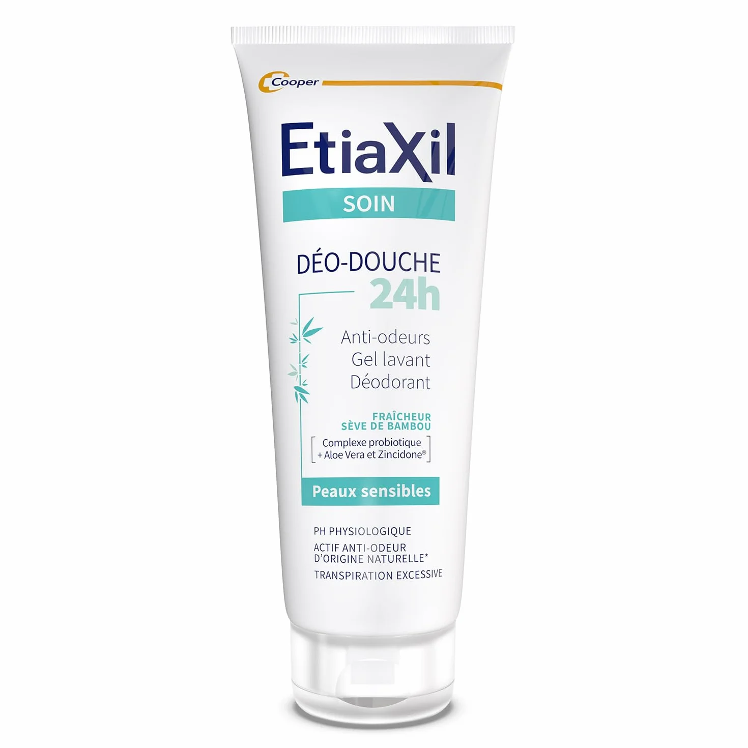 ETIAXIL Déo-Douche Gel Douche Transpiration Excessive Corps Peaux Sensibles 200 ml