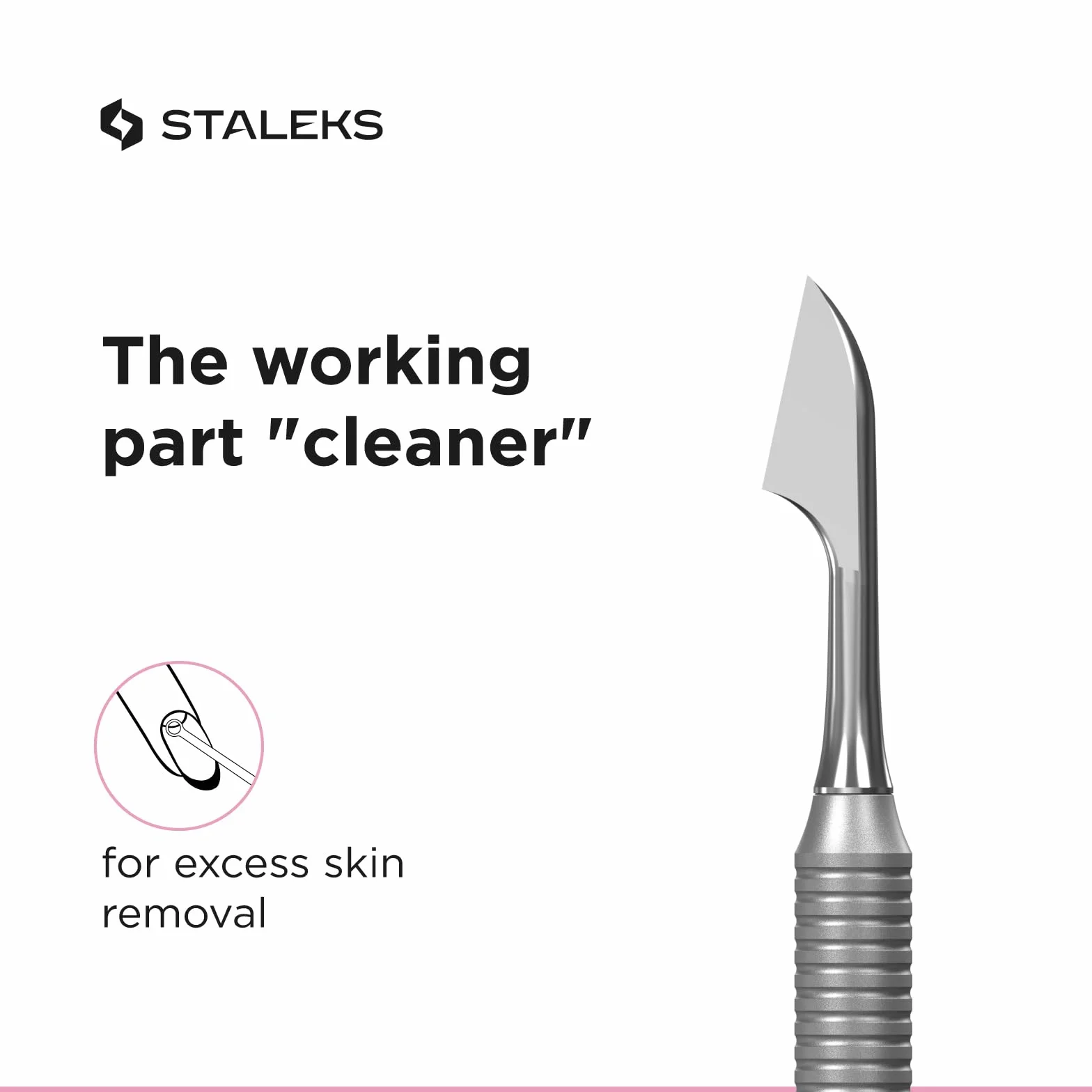 STALEKS Presse-cuticules Beauty&Care 30 Type 1 arrondi et rectangulaire