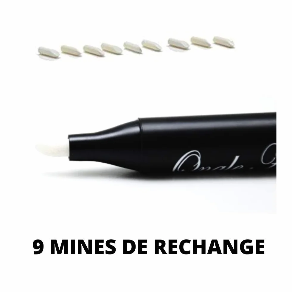 Stylo Correcteur Dissolvant Ongles Vernis Semi Permanent Gel Nail Art Baby Boomer Set 3 Crayons + 9 Mines Rechange