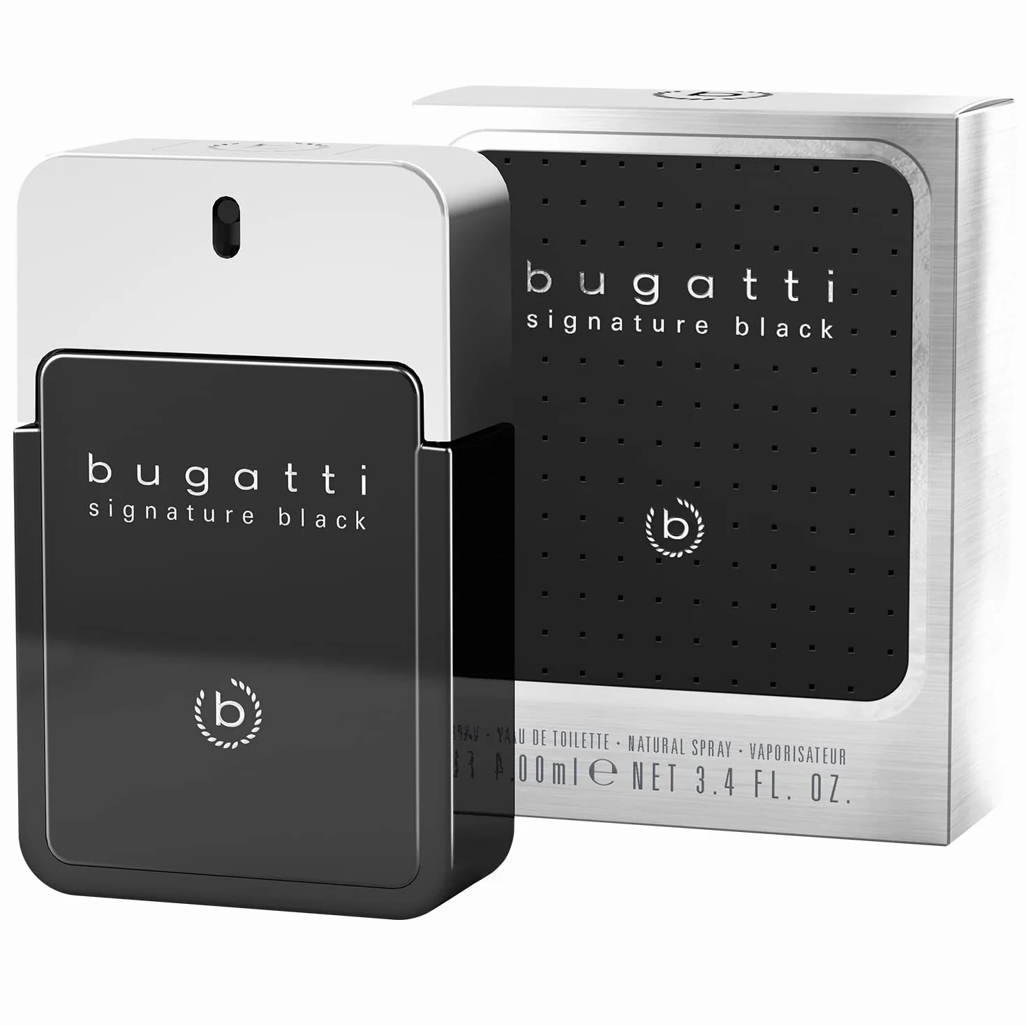 bugatti signature black Parfum pour homme 100 ml I Eau de toilette fraîche pour tous les âges, au parfum oriental et épicé I Pour toutes les occasions | Parfum pour homme I Urbain, élégant, intense