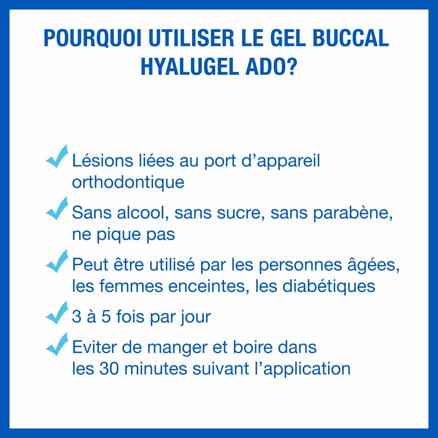 HYALUGEL Gel buccal Acide Hyaluronique 20 mL Lésions orthodontique Aphtes
