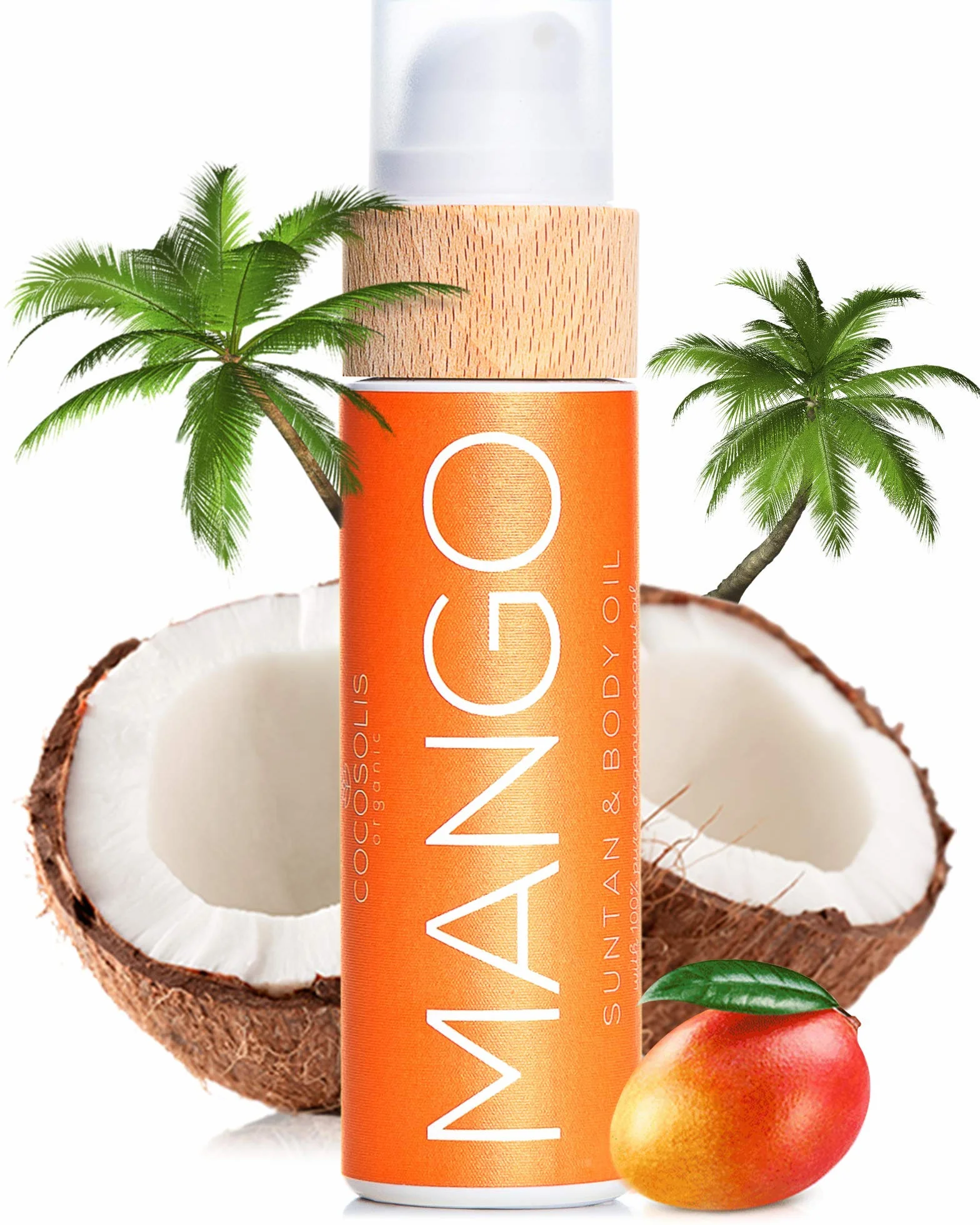 COCOSOLIS MANGO Huile bronzante Bio bronzage naturel - Six huiles naturelles parfum frais de mangue