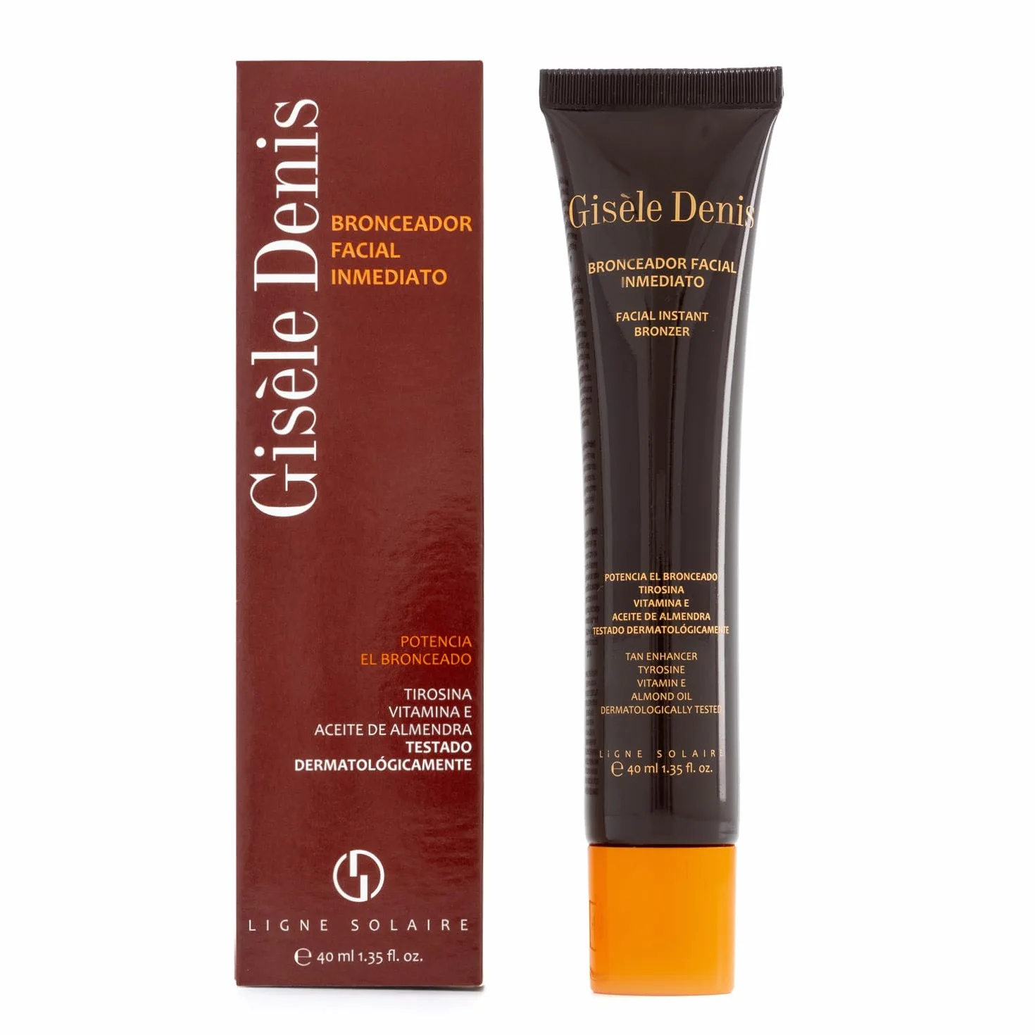GISÈLE DENIS - Pack Bronzage Solaire, Bronzage Visage Immédiat 40 ml + Bronzage Immédiat 200 ml, Accélérateur de Bronzage, Bronzage Solaire aux Extraits et Huiles, Intensificateur et Sublimateur