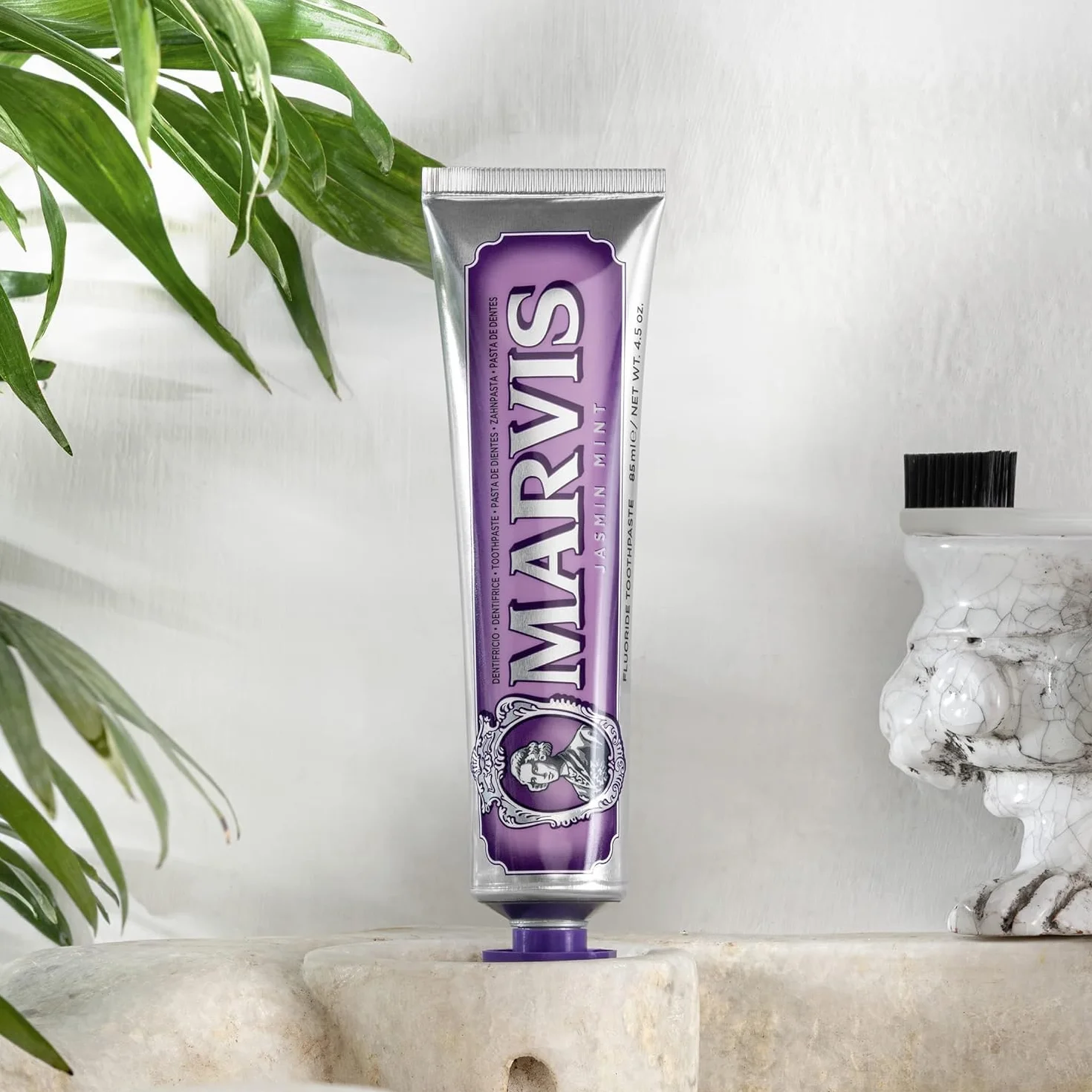 Marvis Dentifrice Menthe-Jasmin 85ml, Aide à éliminer la plaque dentaire et promouvoir des gencives saines