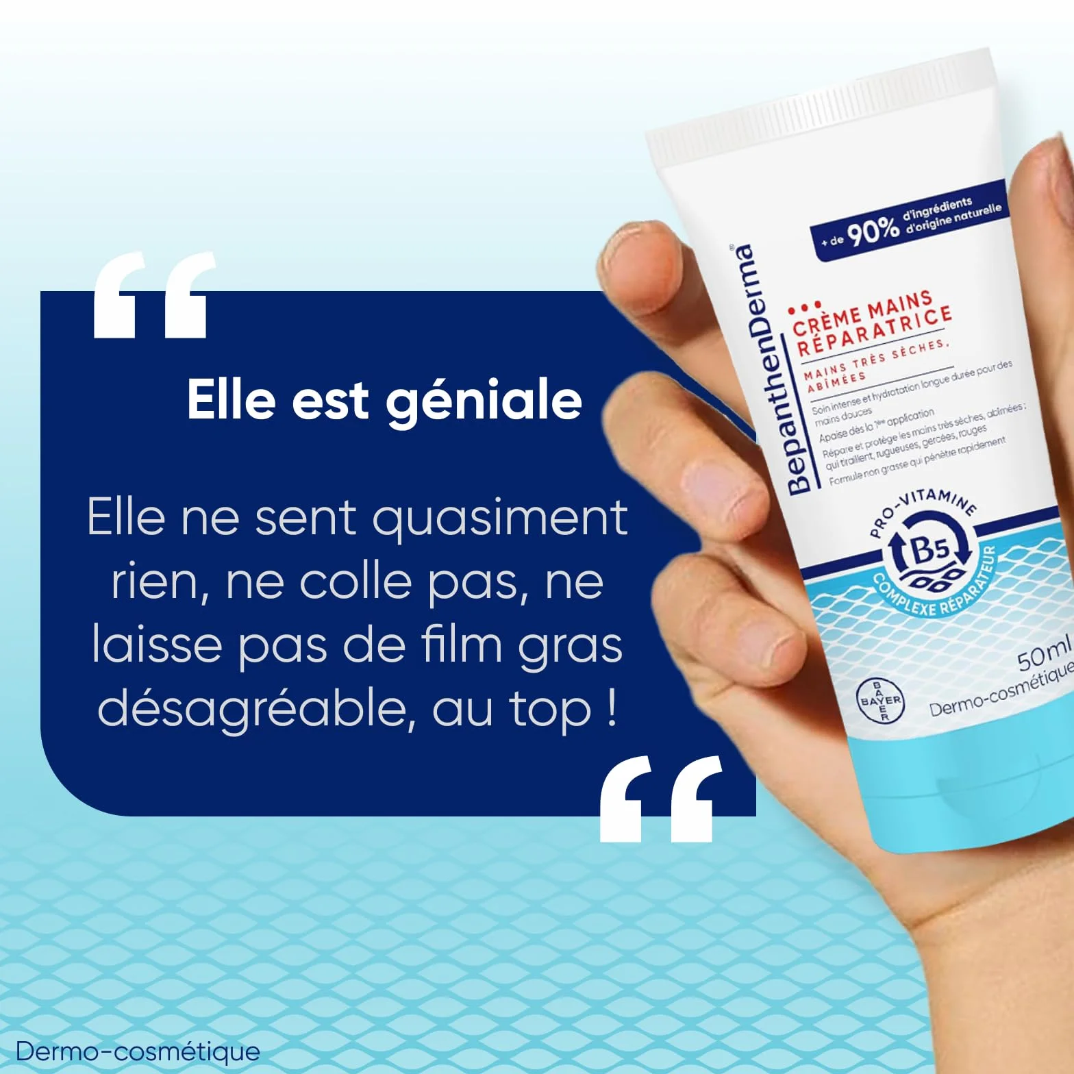 BepanthenDerma Crème mains réparatrice Intense 3x50ml Peaux très sèches au beurre de karité et huile d'argan
