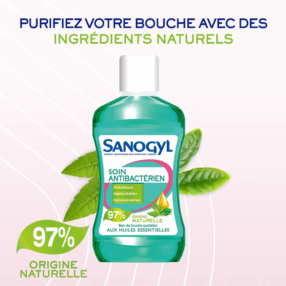 Sanogyl Bain de Bouche Soin Antibactérien 500 ml