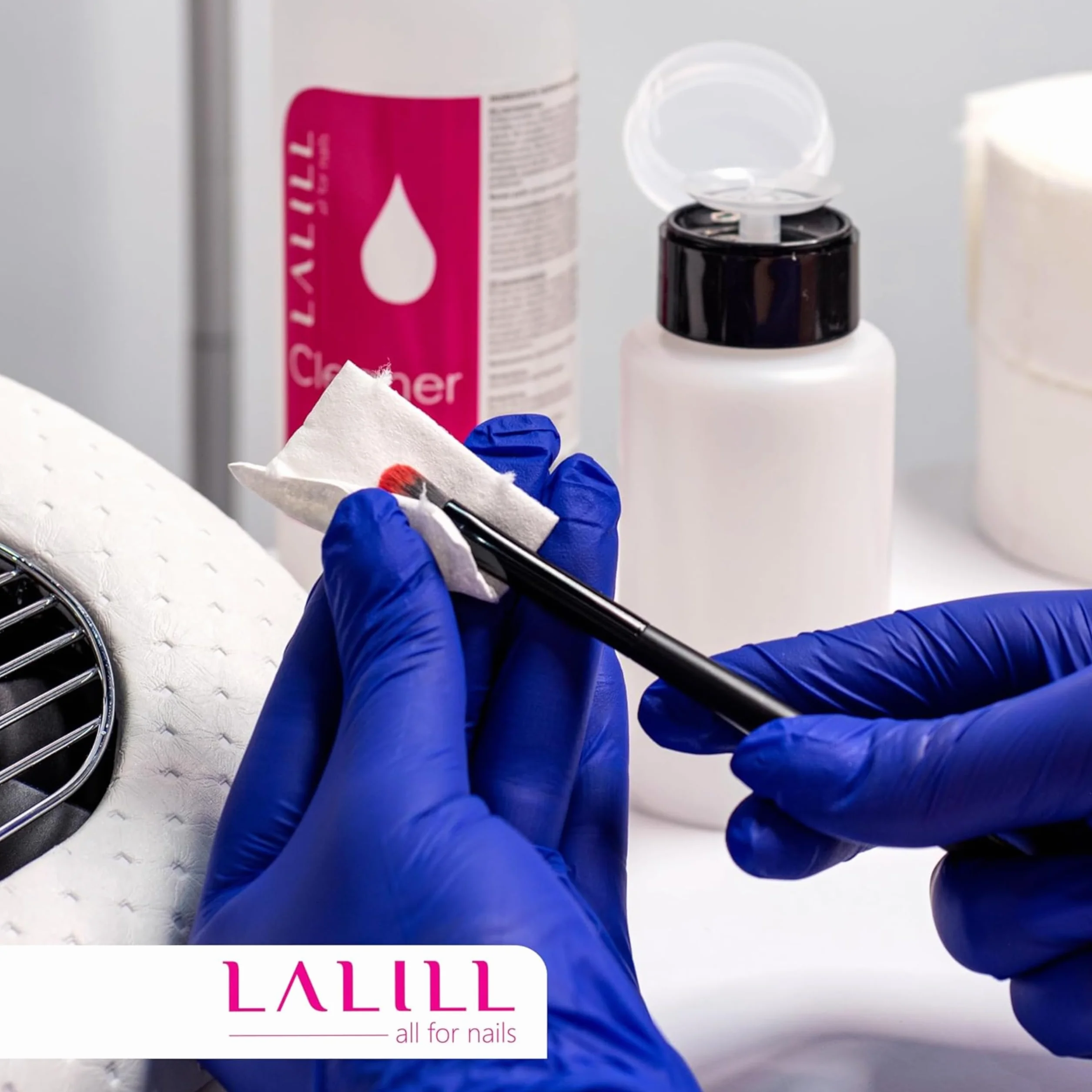 LALILL Tampons non pelucheux Aceton Remover Lingettes Nageldesign cellulose sans peluches