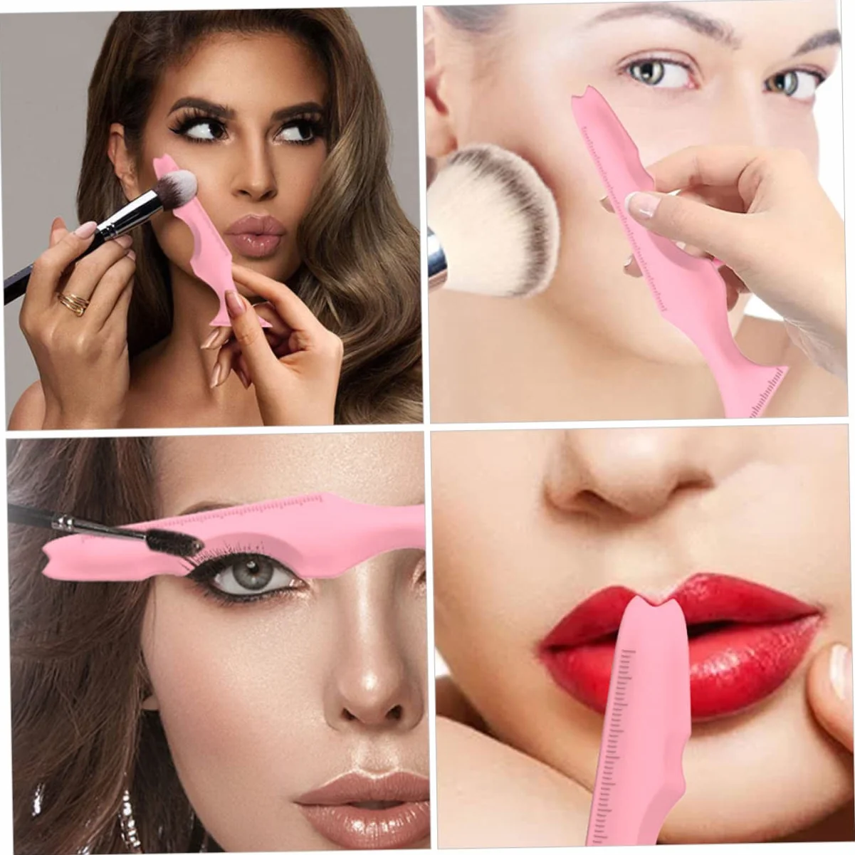 MAGICLULU 15pièces Pochoirs Silicone Pour Eyeliner Et Mascara Outils De Maquillage Pour Yeux à Application Et Dessin Accessoire Pratique Pour Débutants Et