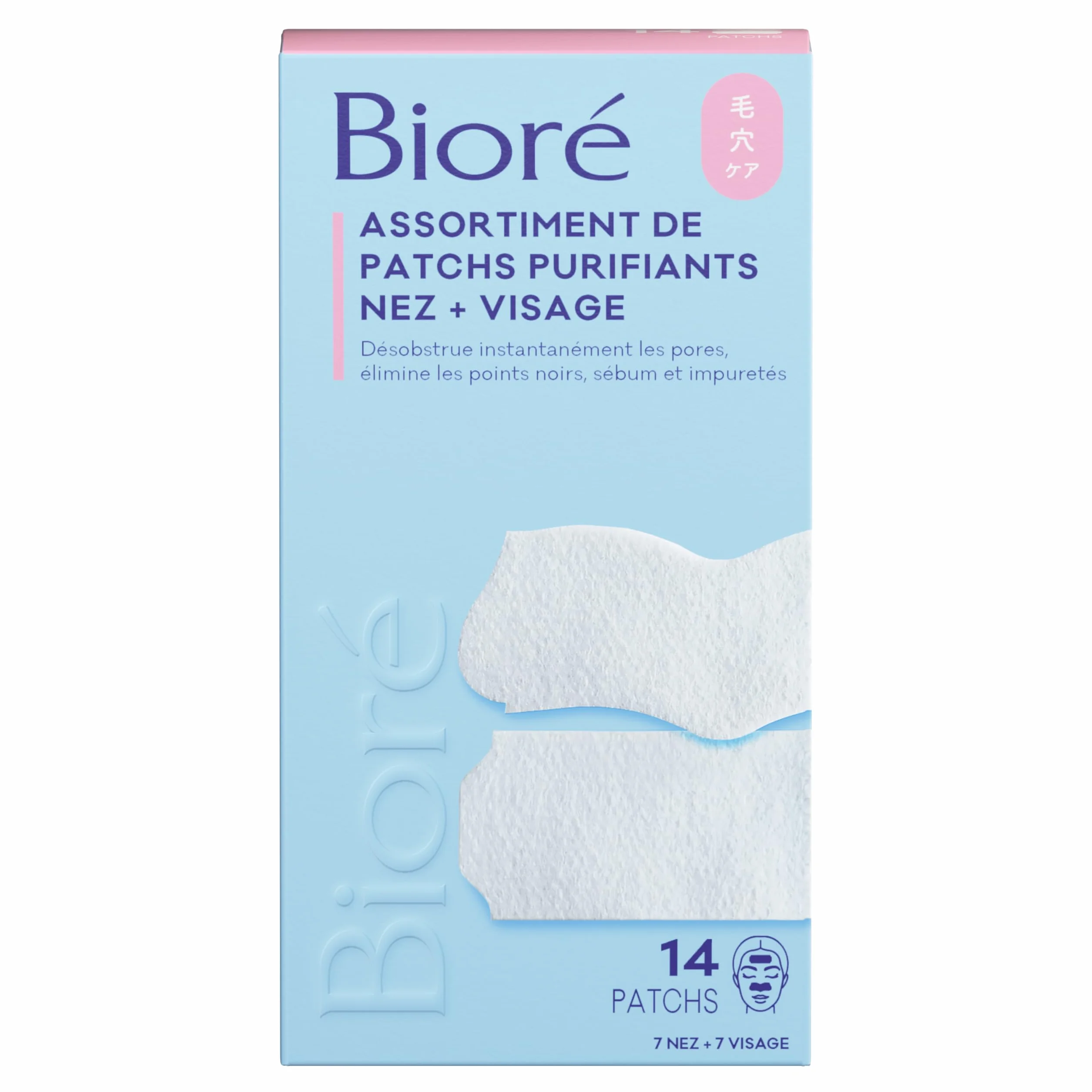 Biore Assortiment de 14 Patchs Purifiants NEZ VISAGE