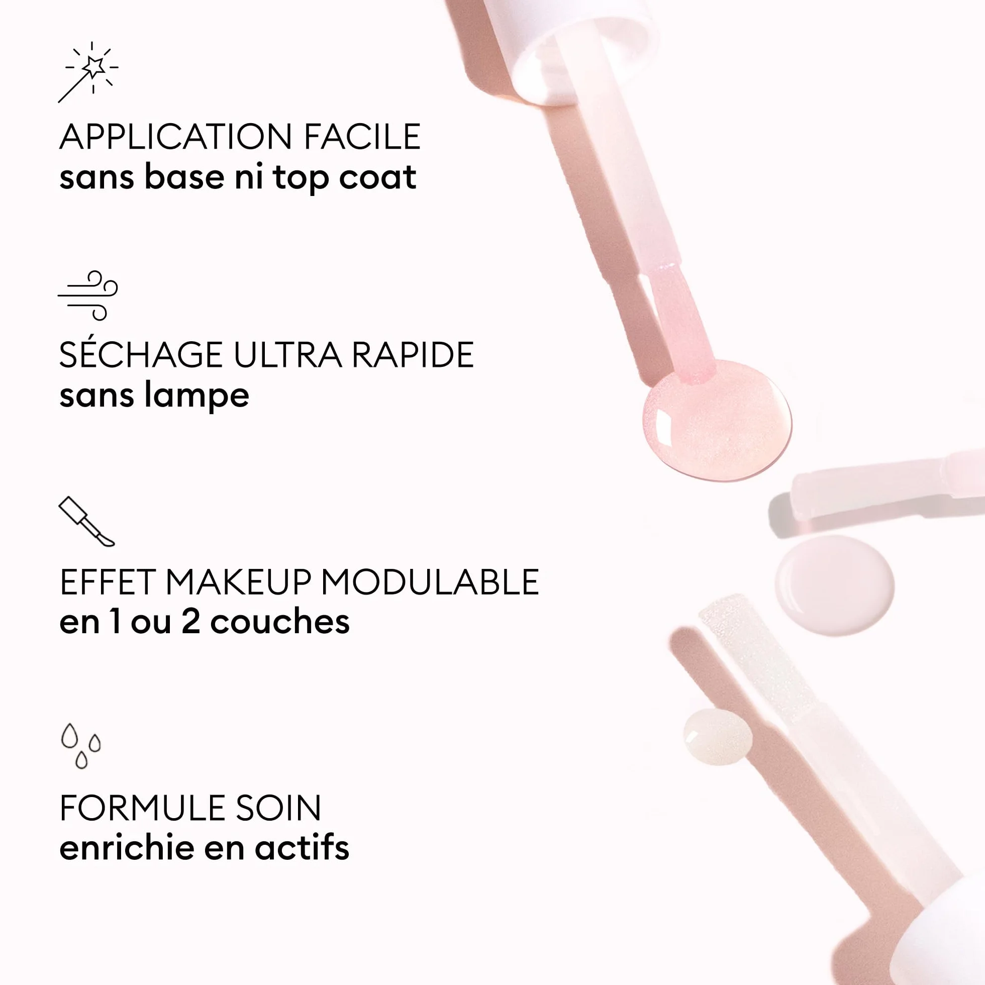 Manucurist Vernis à Ongles Soin Floutant Active Blur Rose Poudré Mat Bio-Sourcé Durcisseur Ongle Perfecteur Effet Mat Velouté Fortifiant Lissant