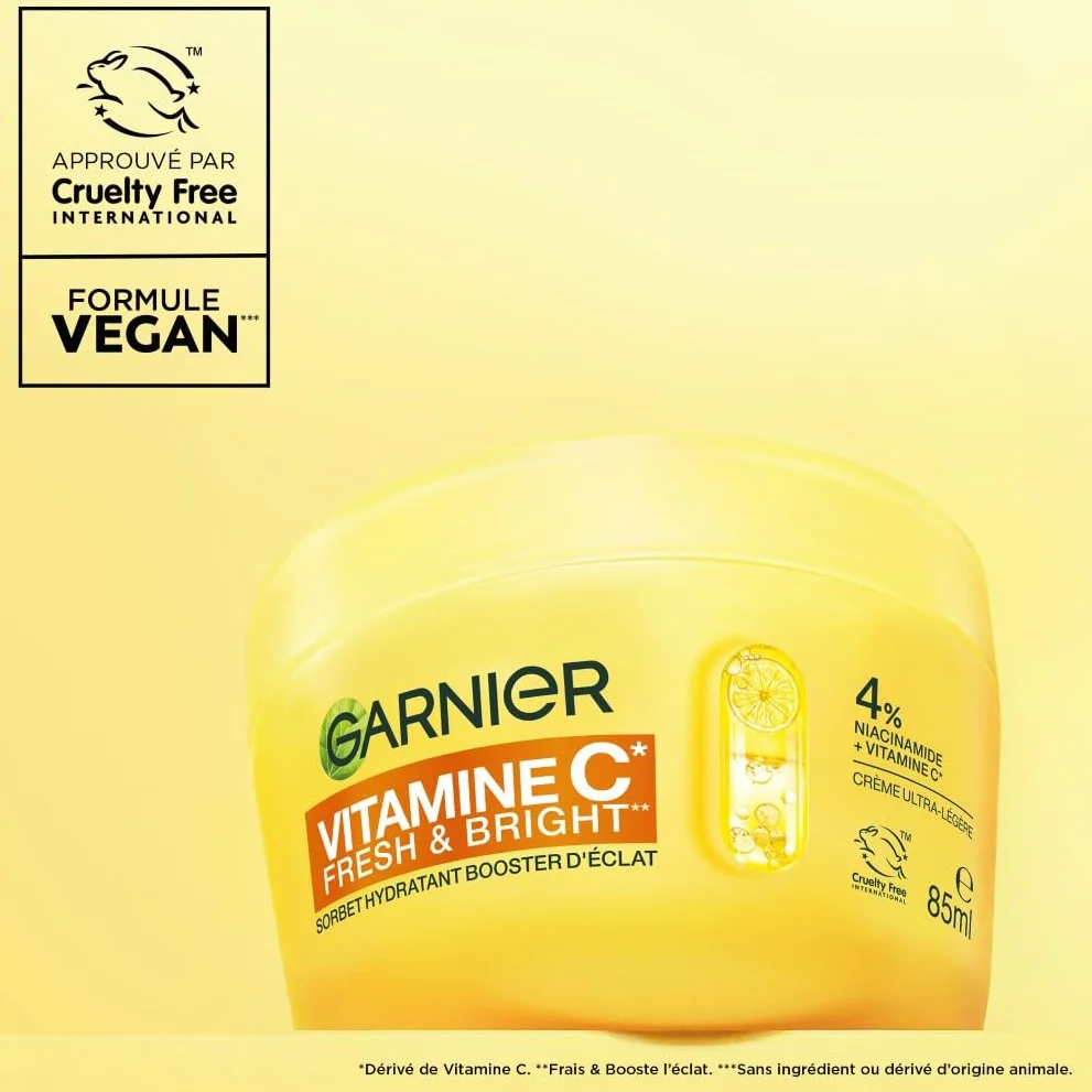 GARNIER SkinActive Vitamine C Crème Sorbet Hydratante Boost d'Eclat 85 ml