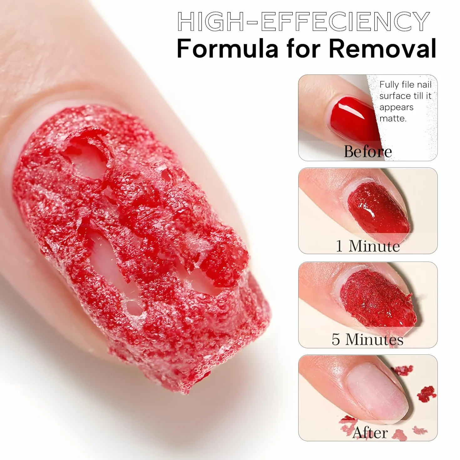 Vishine Dissolvant pour Vernis Gel Semi Permanent – Retrait Rapide 3-5 Minutes, 16 ml
