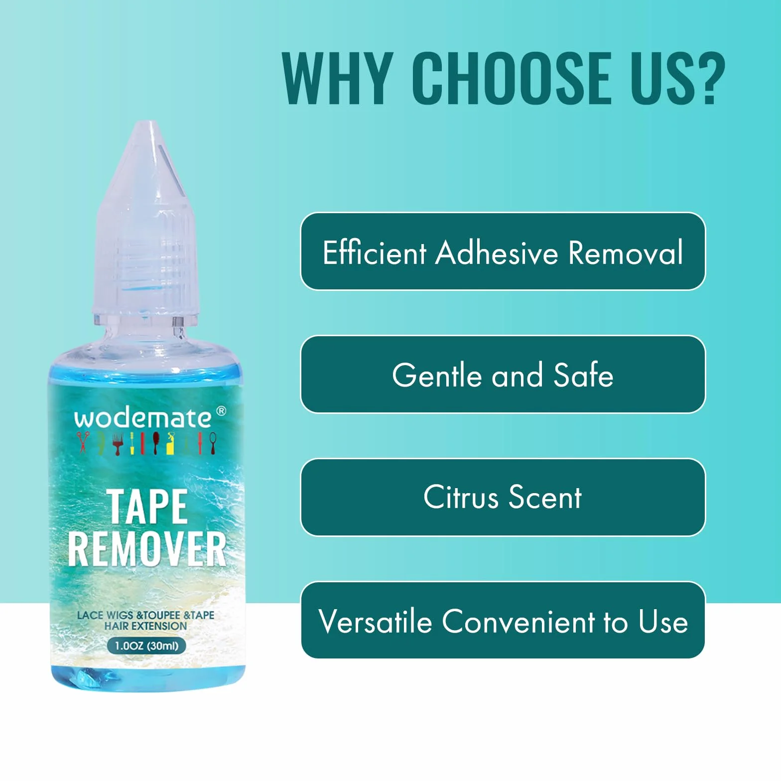 Dissolvant pour extensions adhésives Tape Hair Extension Remover action rapide 30 ml