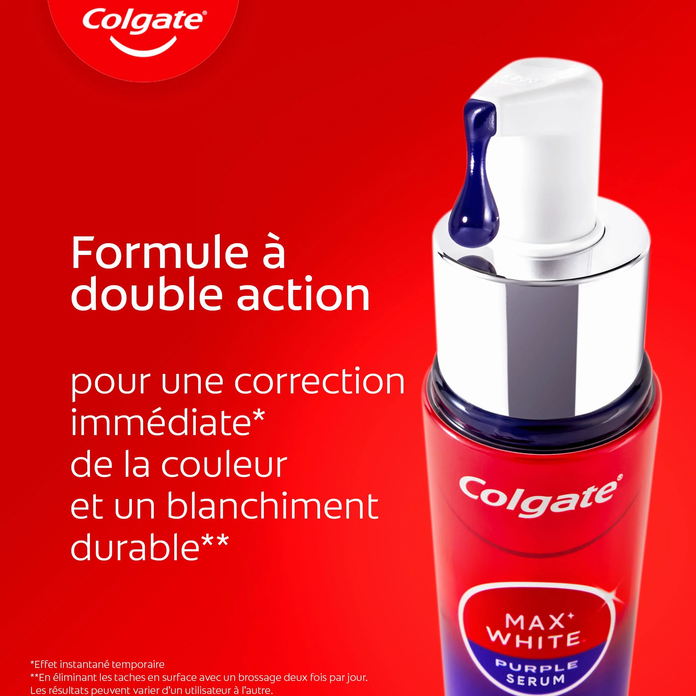 COLGATE Sérum Max White Purple Booster de Blancheur 40ml