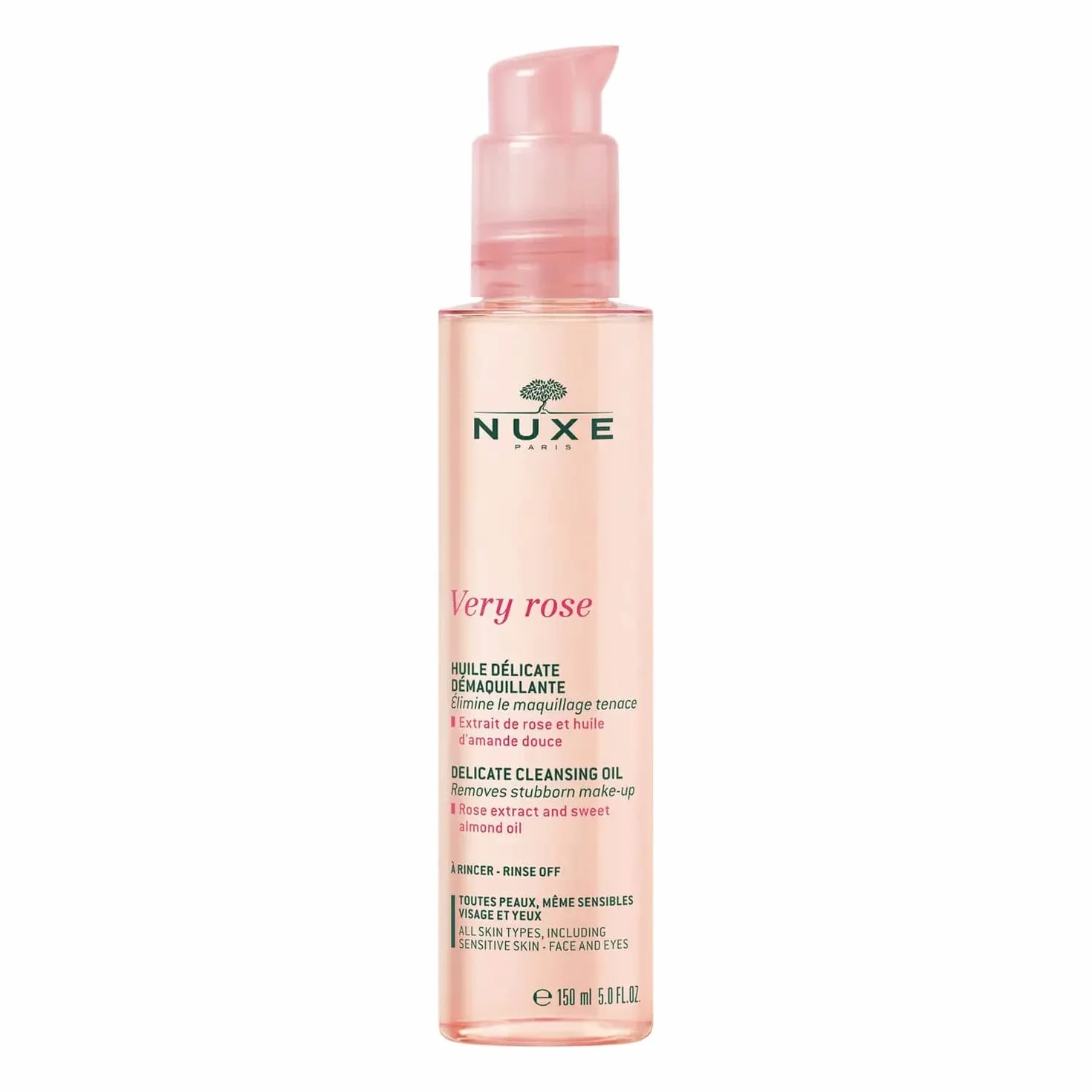 Nuxe Very Rose Huile Délicate Demaquillante 150 Ml
