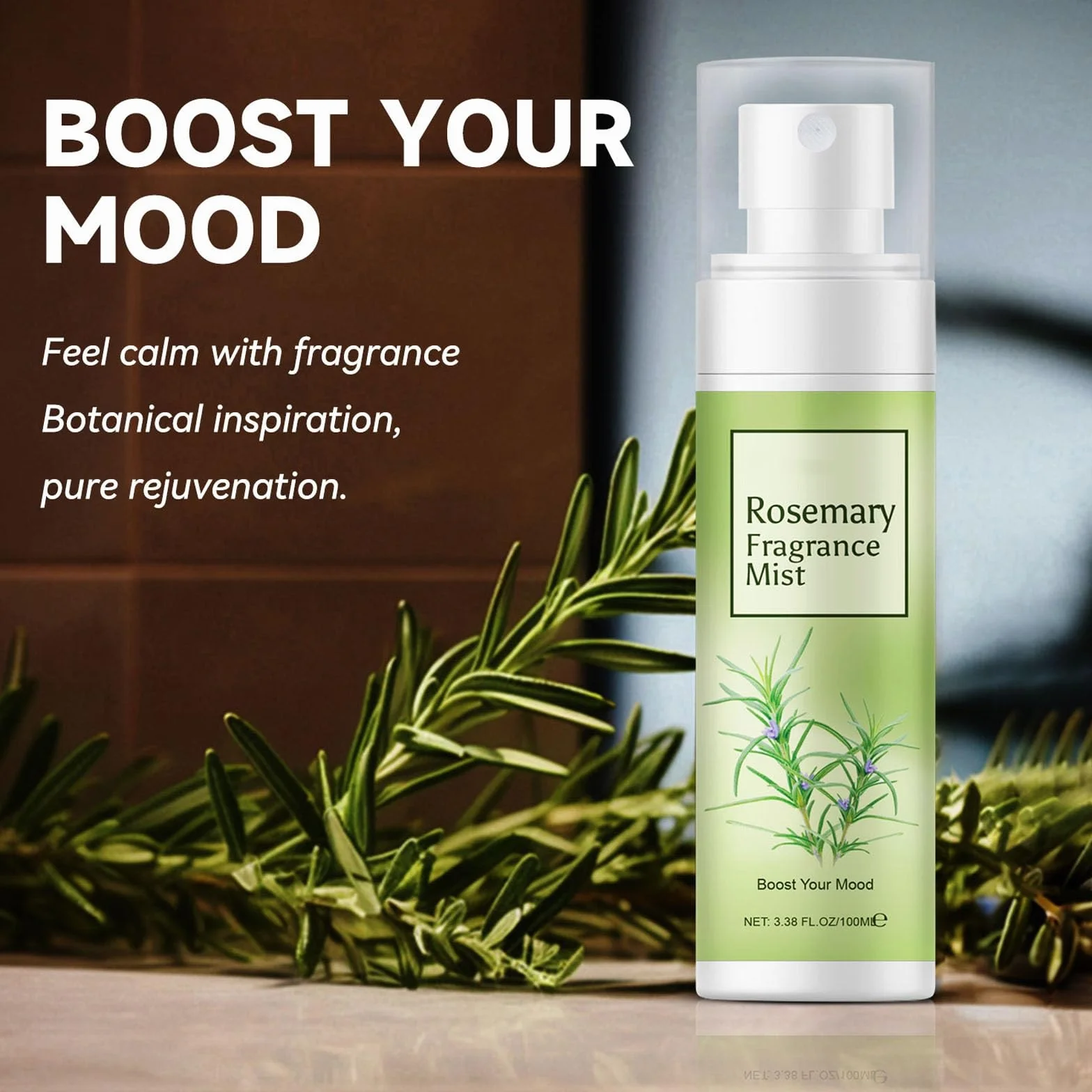 Brume corporelle au romarin pour femme, parfum longue durée cheveux et corps
