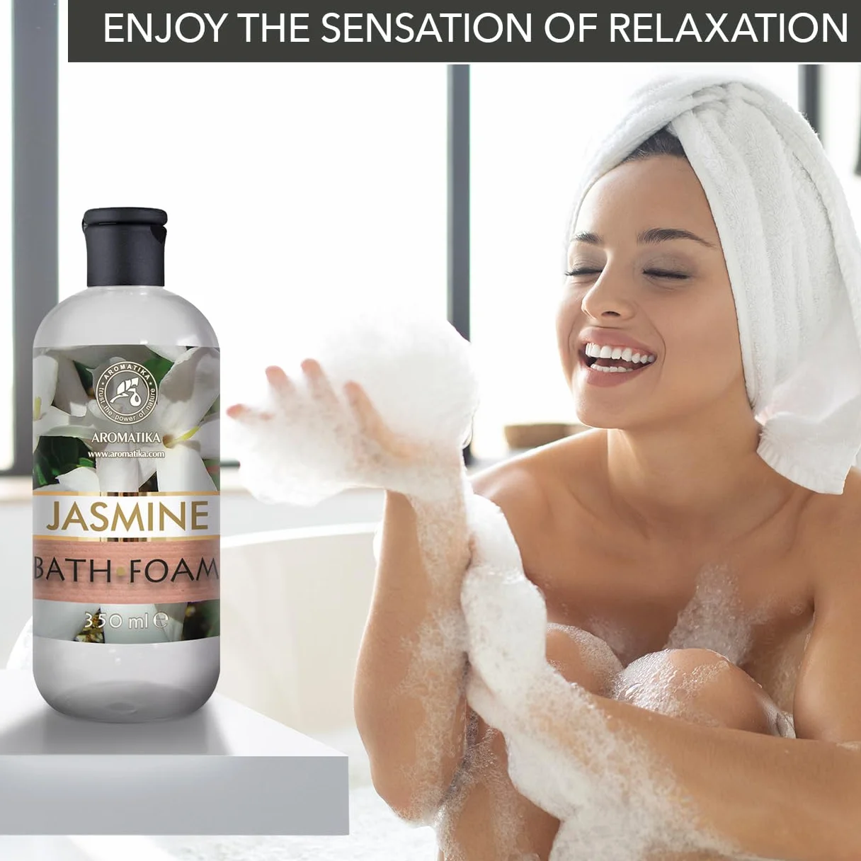 Mousse de Bain Set Vanille & Jasmin & Monoï de Tahiti 3x350ml - Bath foam Calming - Soin du Corps - Beauté - Bain - Bien-Etre - Détente - Aromathérapie - Spa - Bains Moussants - Bath foam