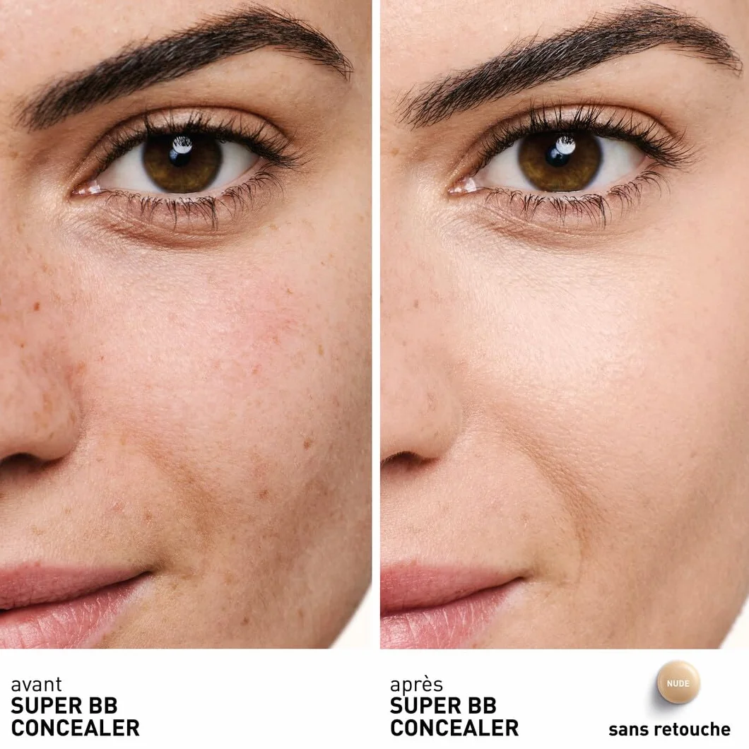 Erborian Super BB Concealer Anticernes Haute Couvrance Niacinamide SPF 25 Correcteur Yeux Hydratant Nude 10ml