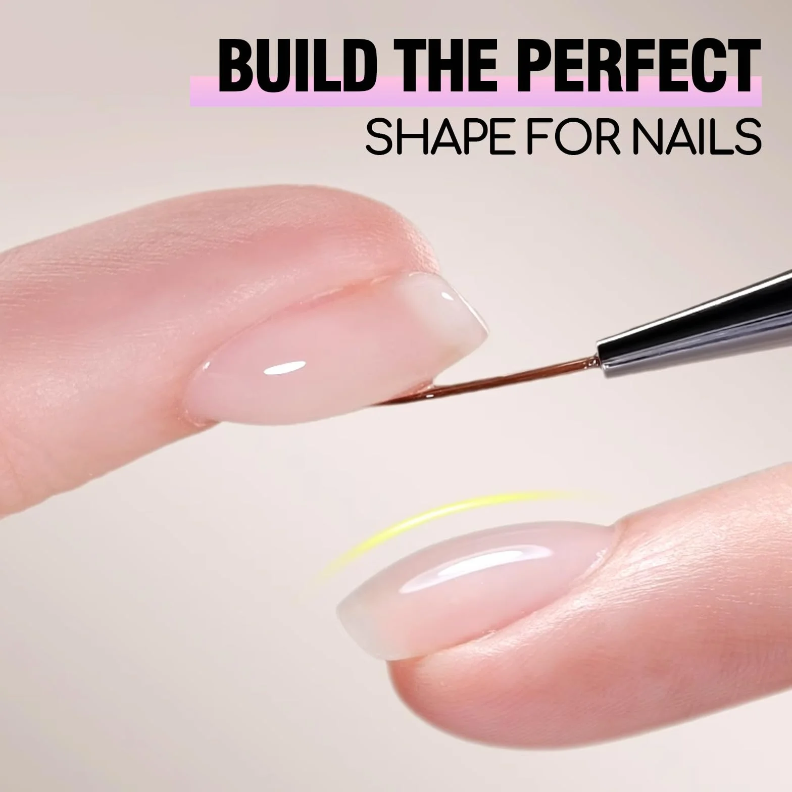 ADHERE Gel de construction transparent pour épaissir les ongles, séchage sous lampe LED, gel d'extension, colle à ongles strass, flacon pour nail art