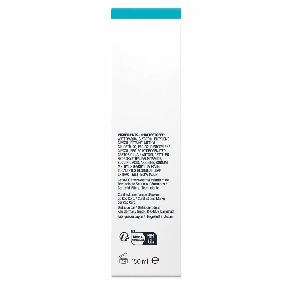 Curél Soin Hydratant Intensif Essence Hydratante 150 ml + Crème Visage 40 g Ceramides Peaux Sèches Sensibles