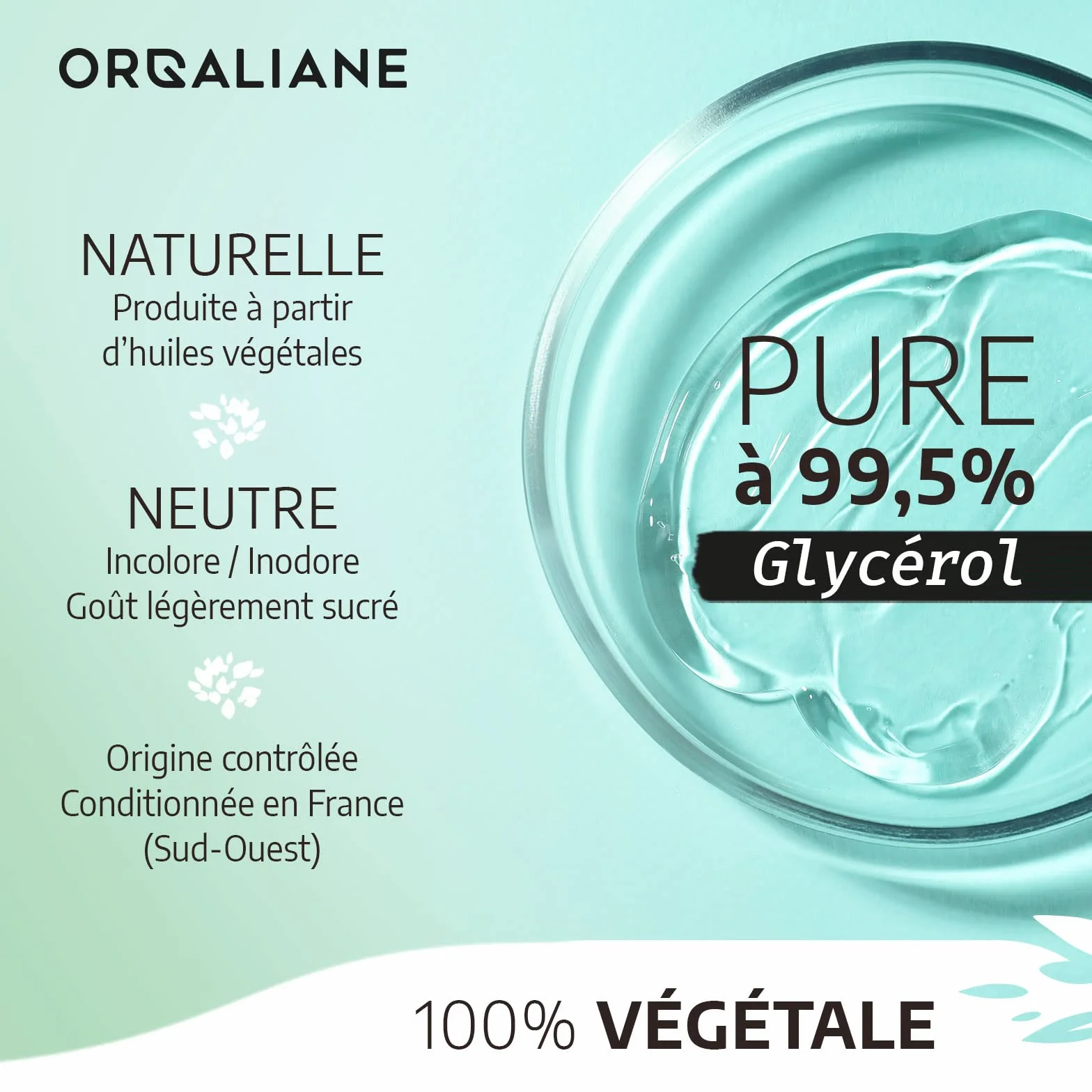 Glycérine Végétale 1,25 Kg 100% Végétale