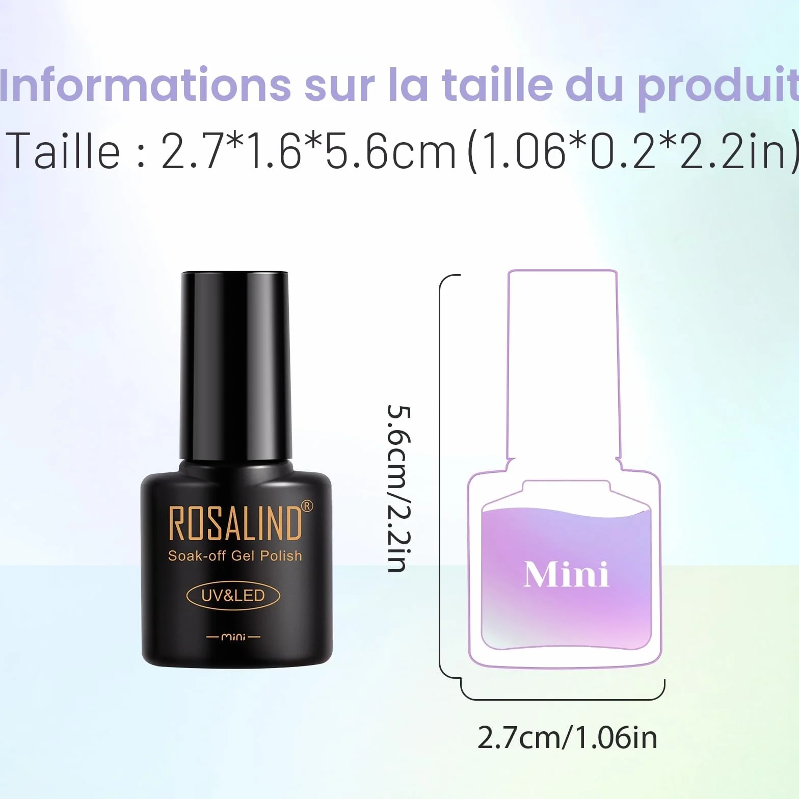 Kit Vernis Semi Permanent ROSALIND 20+4 PCS UV/LED Lampe 48W Ponceuse Électrique Ongle Gel Complet