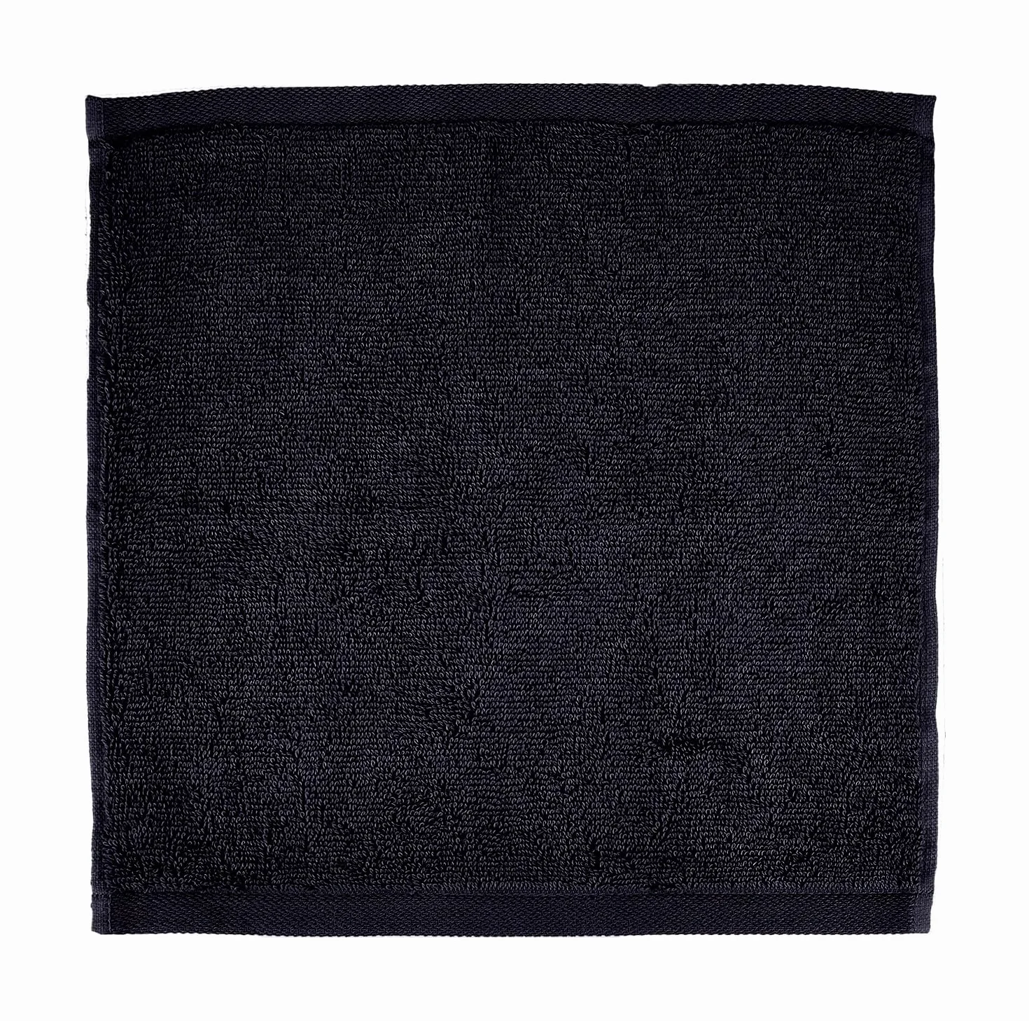 Sweet Needle Lot de 12 débarbouillettes Doux Absorbant Noir Visage Sport Spa