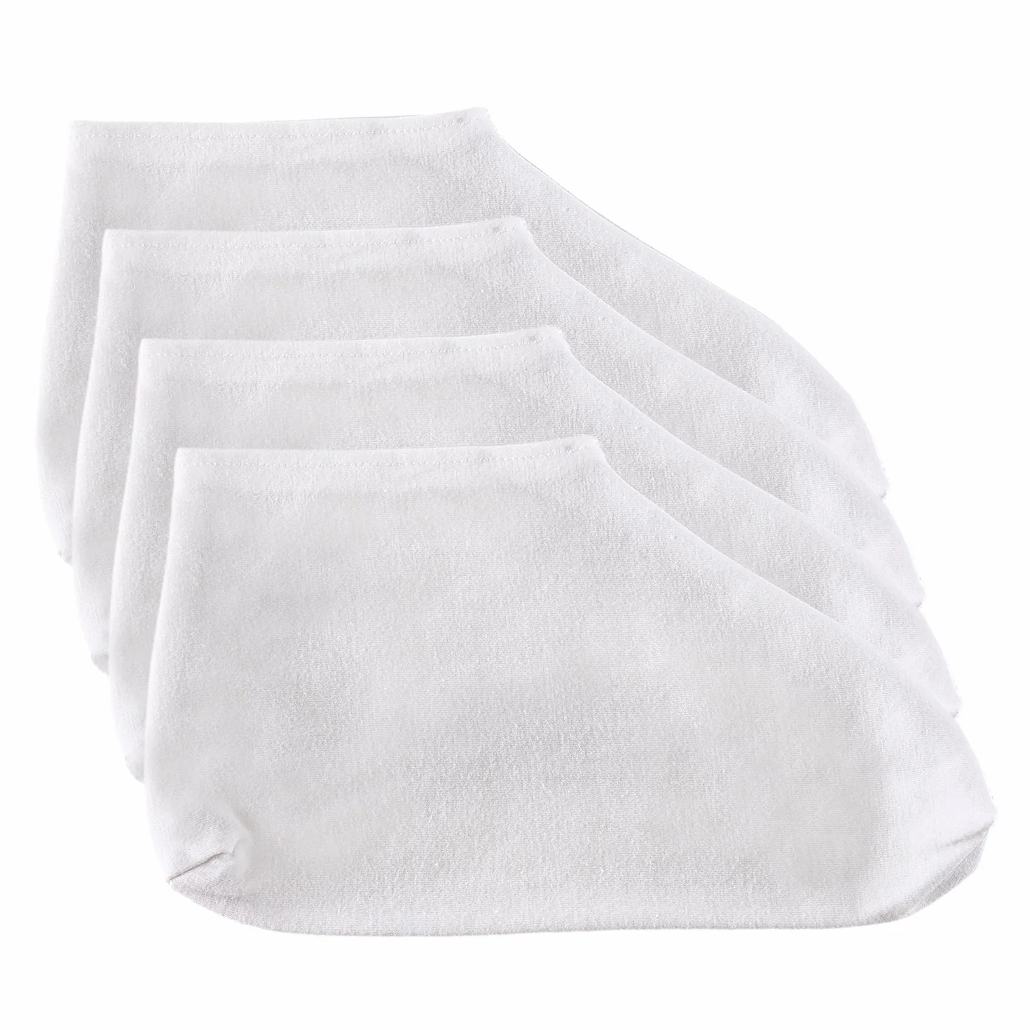 Hotop 6 Paires Chaussettes Hydratantes en Coton Pied Spa pour Peau Sèche et Craquelée, Blanc