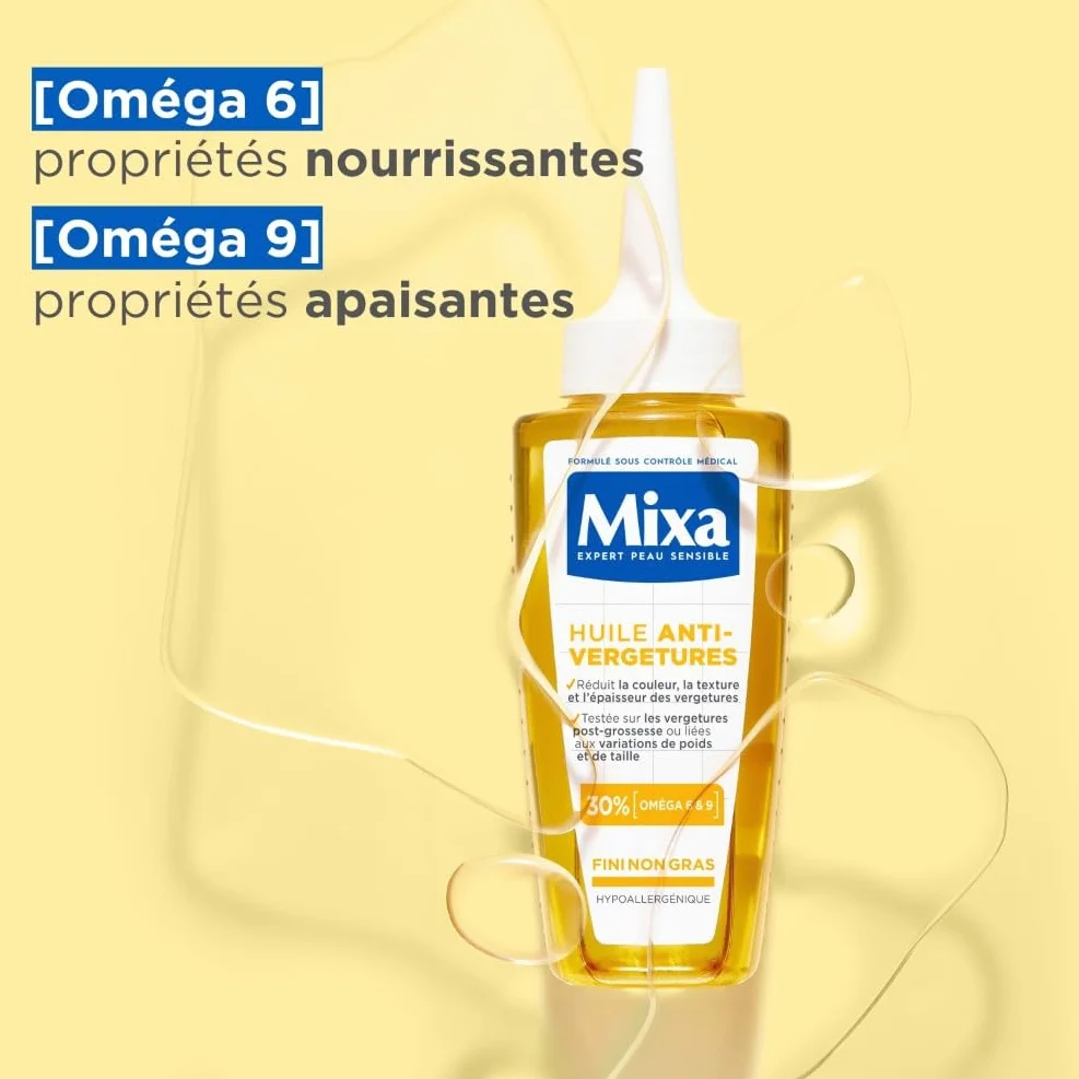 Mixa Huile Anti-Vergetures 30% Omégas 6 & 9 100 ml