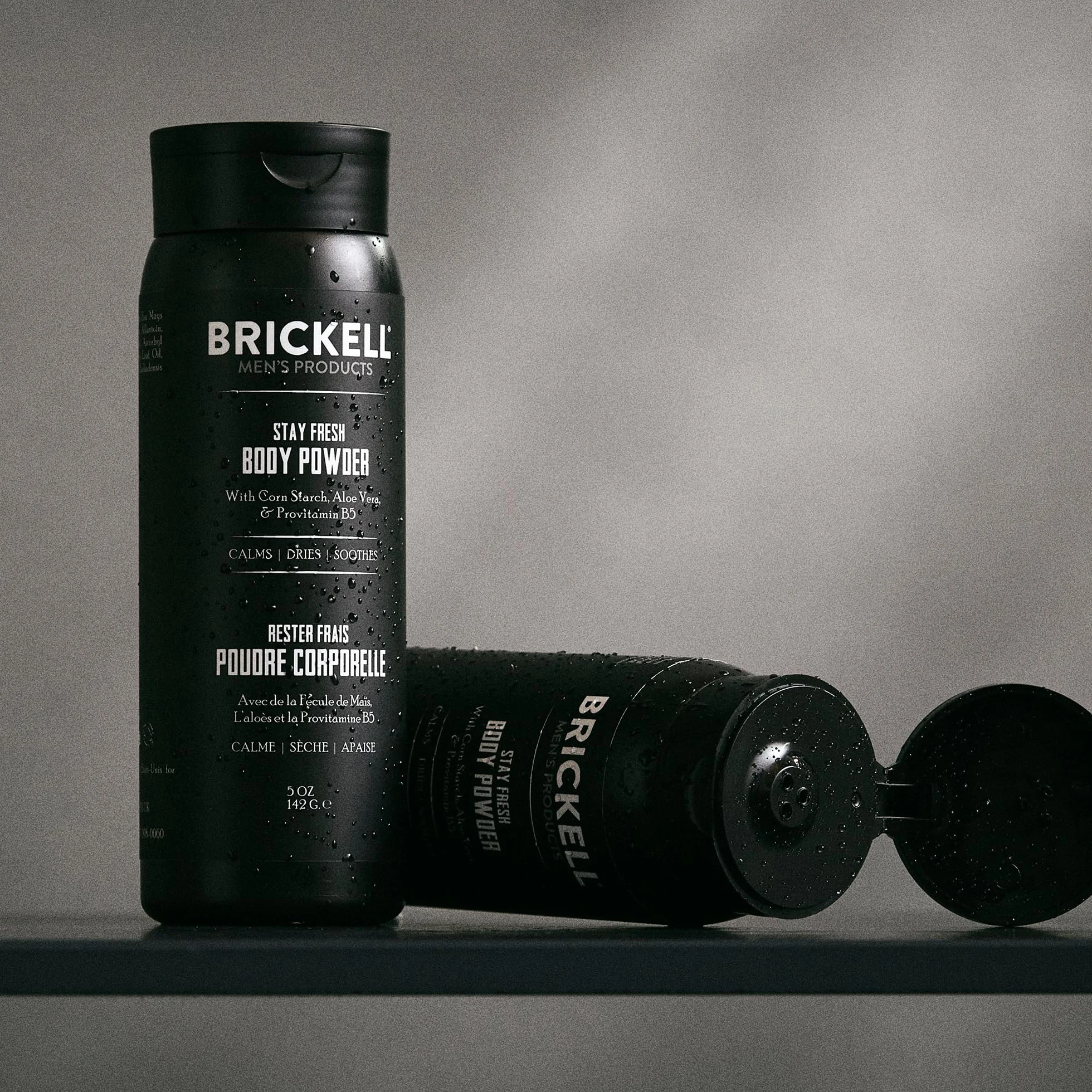 Brickell Men's Products Poudre Corporelle pour Homme, Naturelle, Biologique, Sans Talc, 142 g