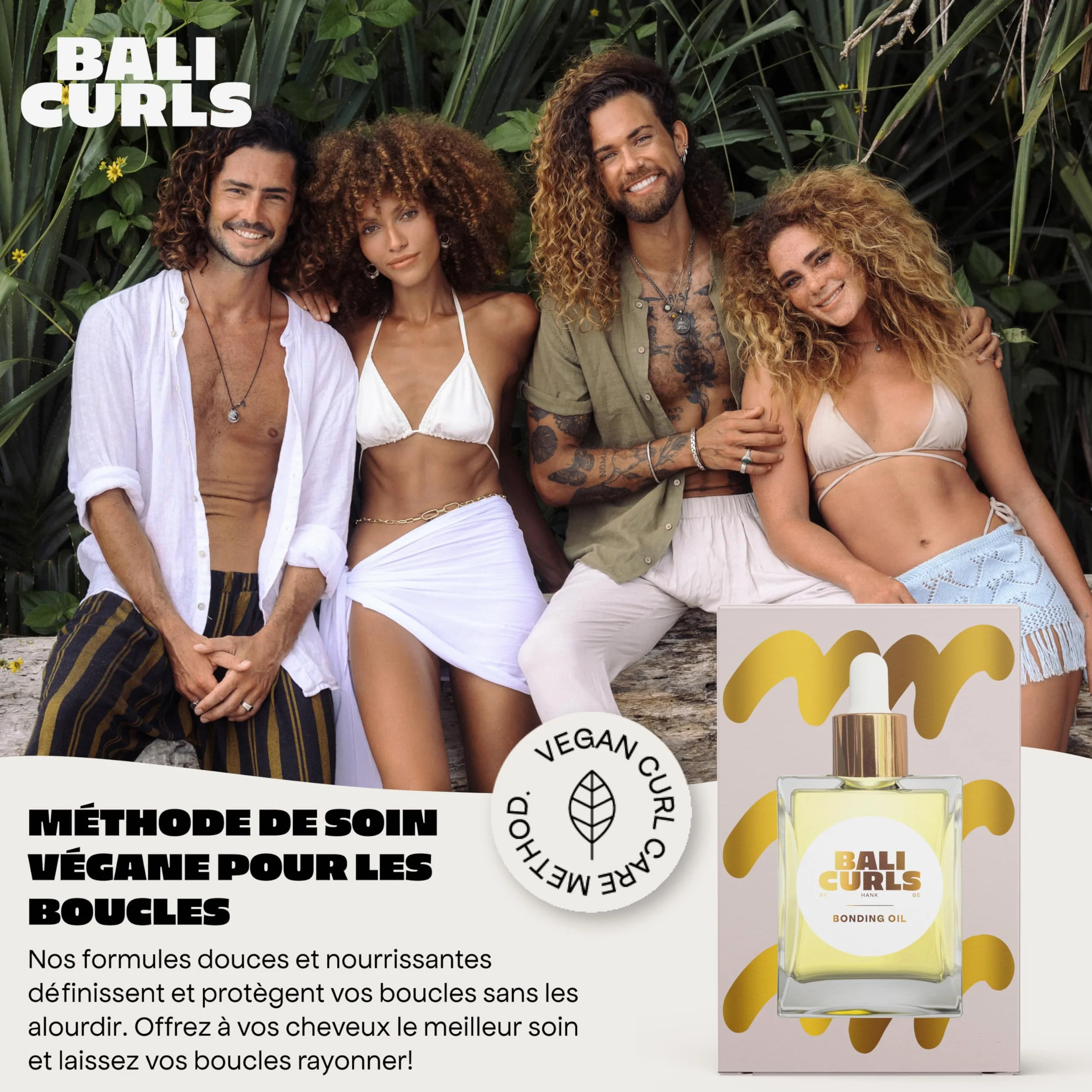 BALI CURLS Bonding Oil - Huile capillaire hydratante pour cheveux bouclés et secs - 30 ml