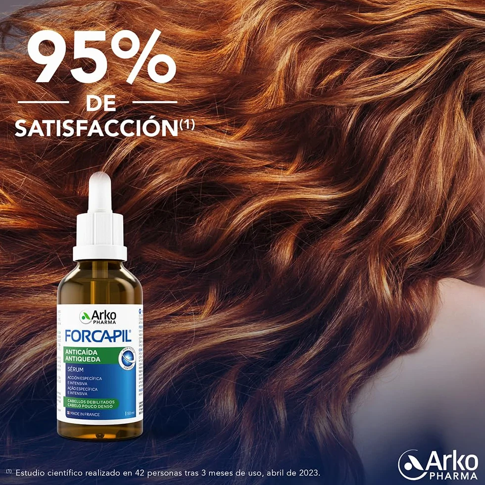 Arkopharma Forcapil Sérum Anti-Chute Renforce les Cheveux Réduit la Chute Stimule la Croissance Densité Résistance