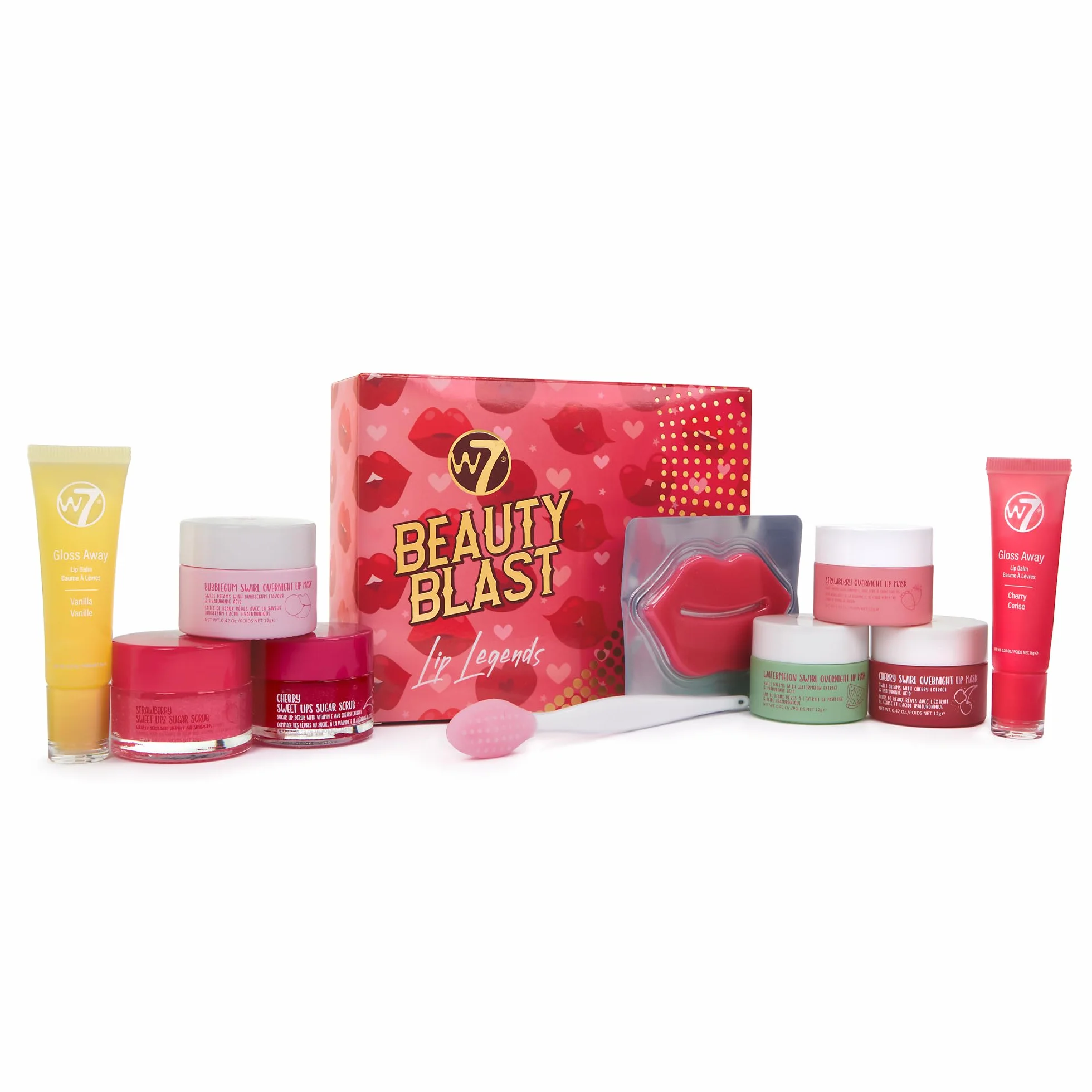 W7 Beauty Blast Lip Legends Sweet Dreams Coffret Cadeau – Masques, Gommages, Baumes et Accessoires Lèvres