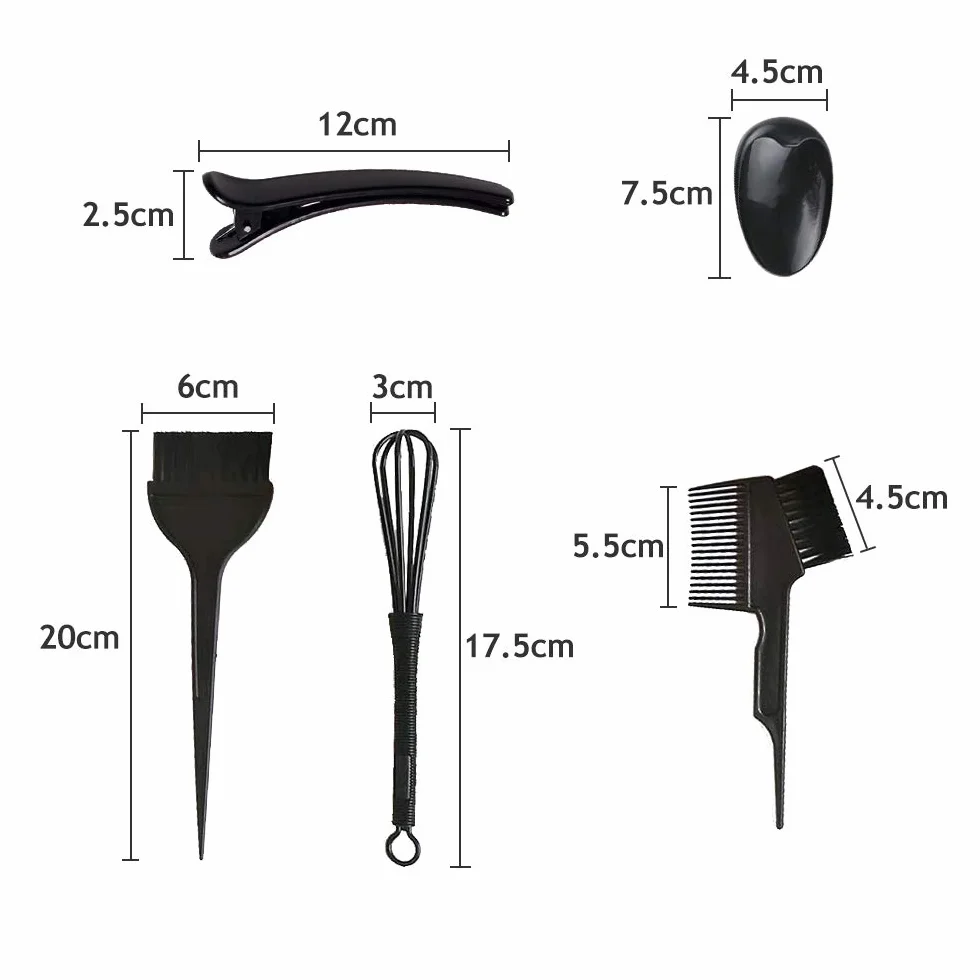 SNAIL GARDEN Kit Pro Coloration Cheveux 14 Pièces – Bonnet Méches Réutilisable, Bol Teinture, Pinceaux Professionnels, Cape de Protection & Accessoires Coiffure pour Salon, Décoloration, Balayage