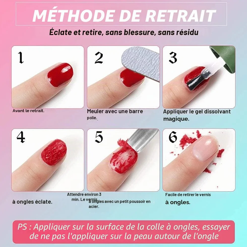 Dissolvant Magique De Vernis A Ongles, Outil De Dissolvant De Vernis En Gel