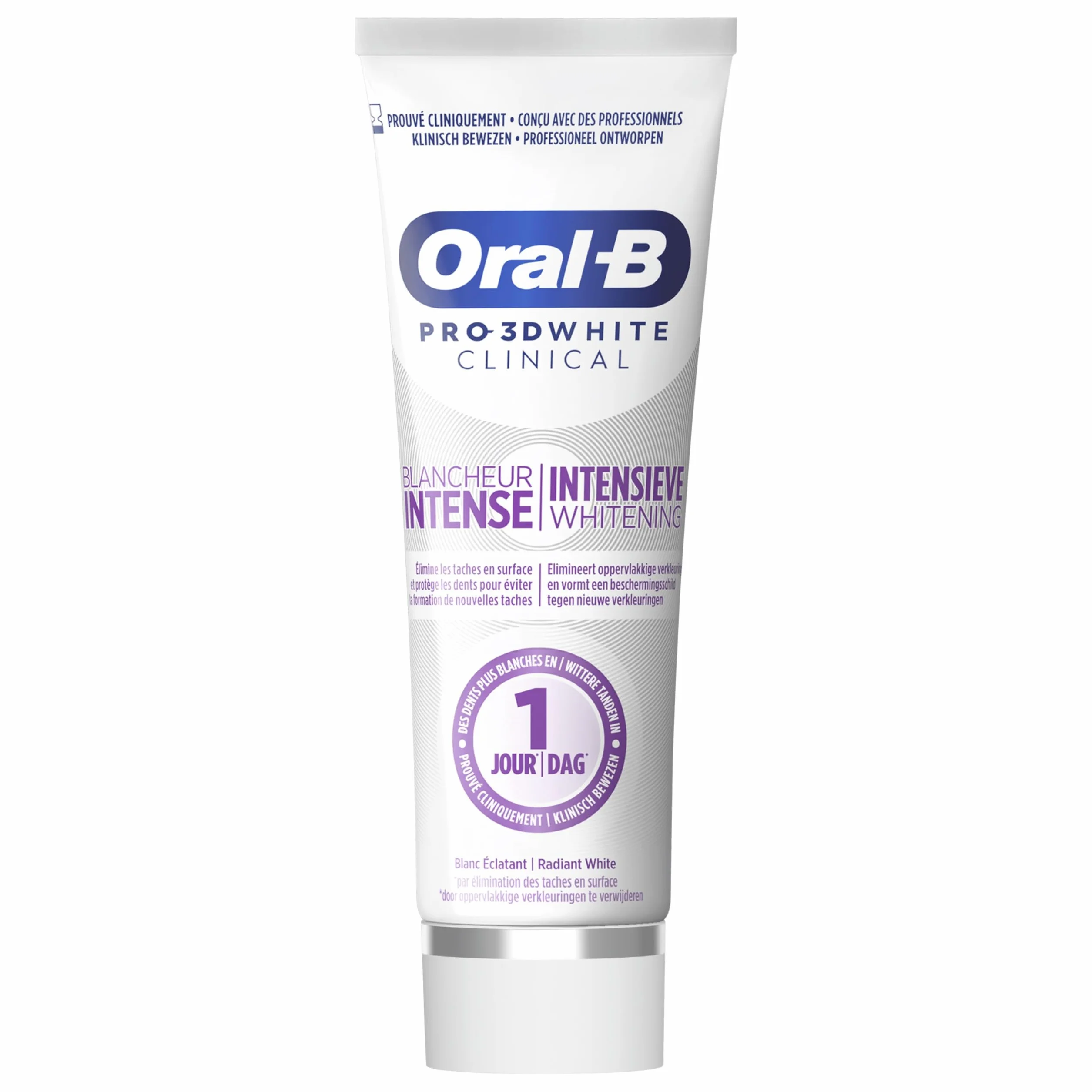 Oral-B Pro 3D Dentifrice White Clinical Blancheur Intense, 75 ml