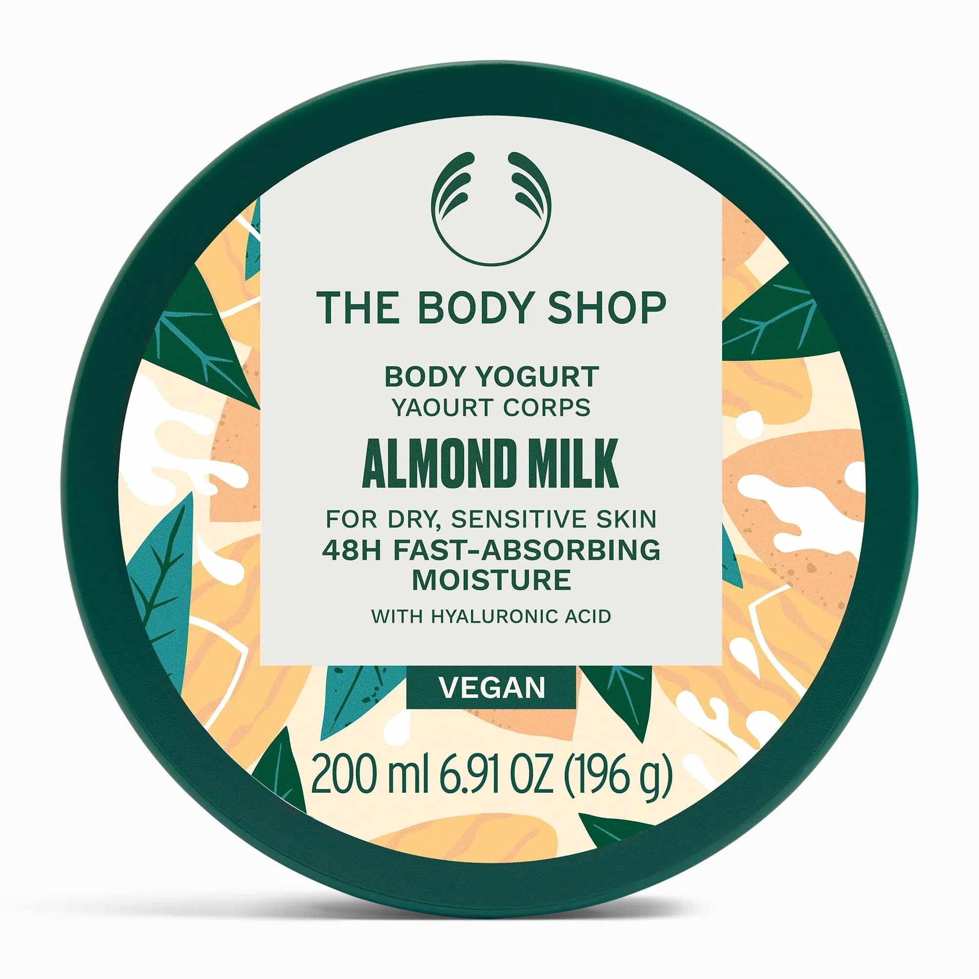 The Body Shop Lait d'Amande 200 ml Yogourt corporel pour peaux sèches et sensibles - Vegan