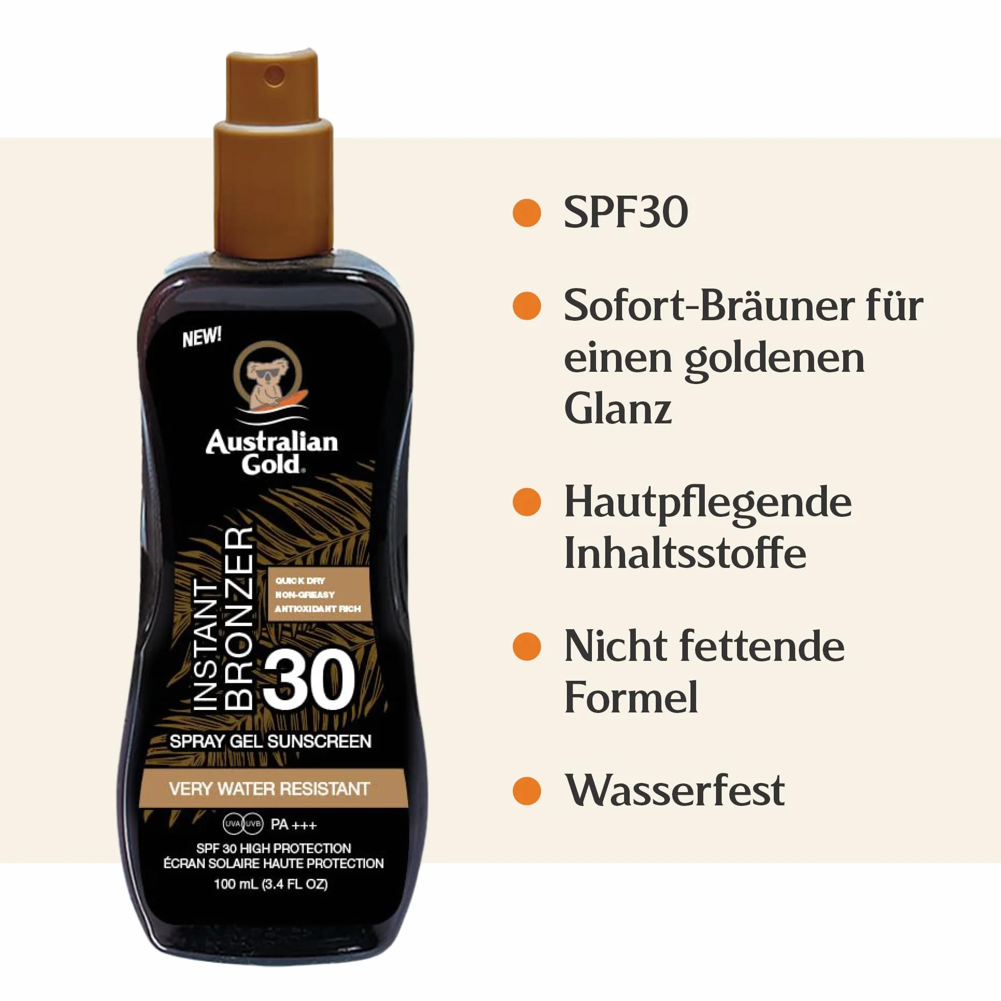 Bronzer SPF 30 Spray Gel Travelsize
