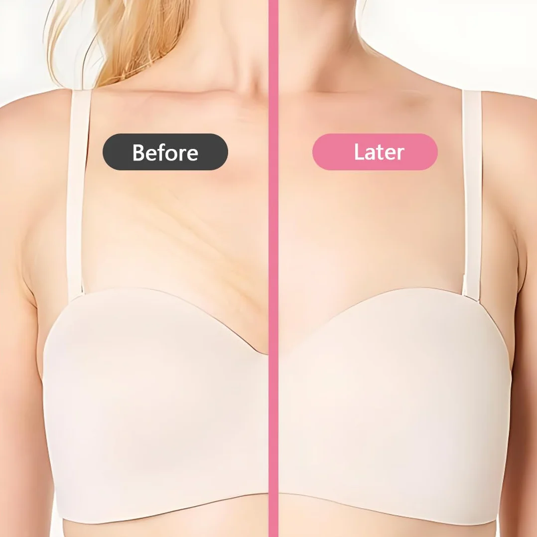 Lot de 4 patchs anti-rides en silicone réutilisables pour poitrine et décolleté