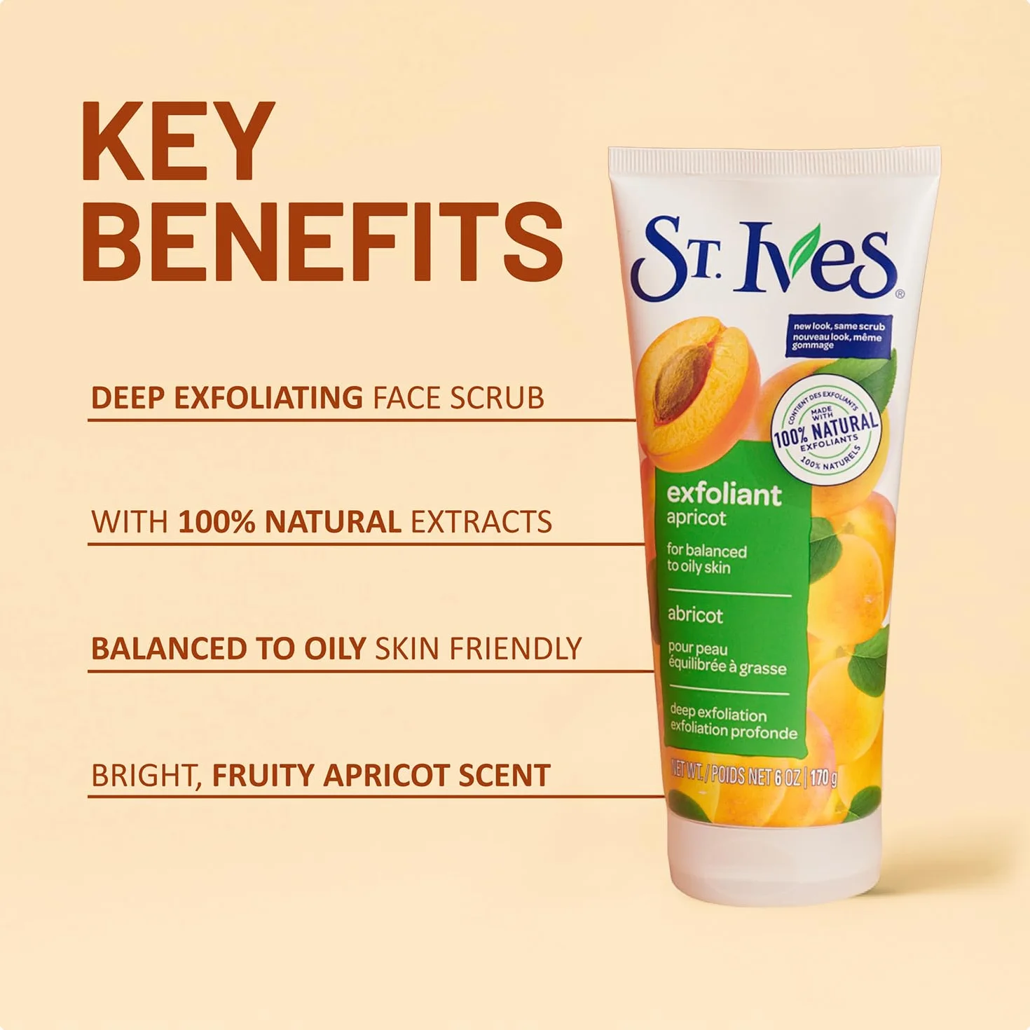 St Ives Apricot Scrub Invigorating 150ml