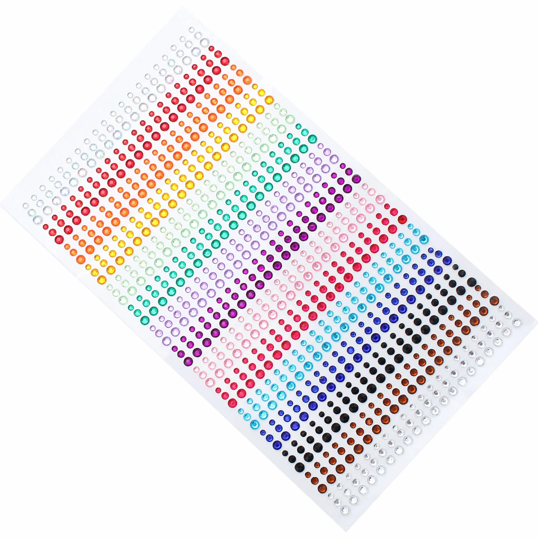 Pierres Précieuses Adhésif Acrylique Strass Autocollant 900 pièces pour DIY Décoration Maquillage Manucure
