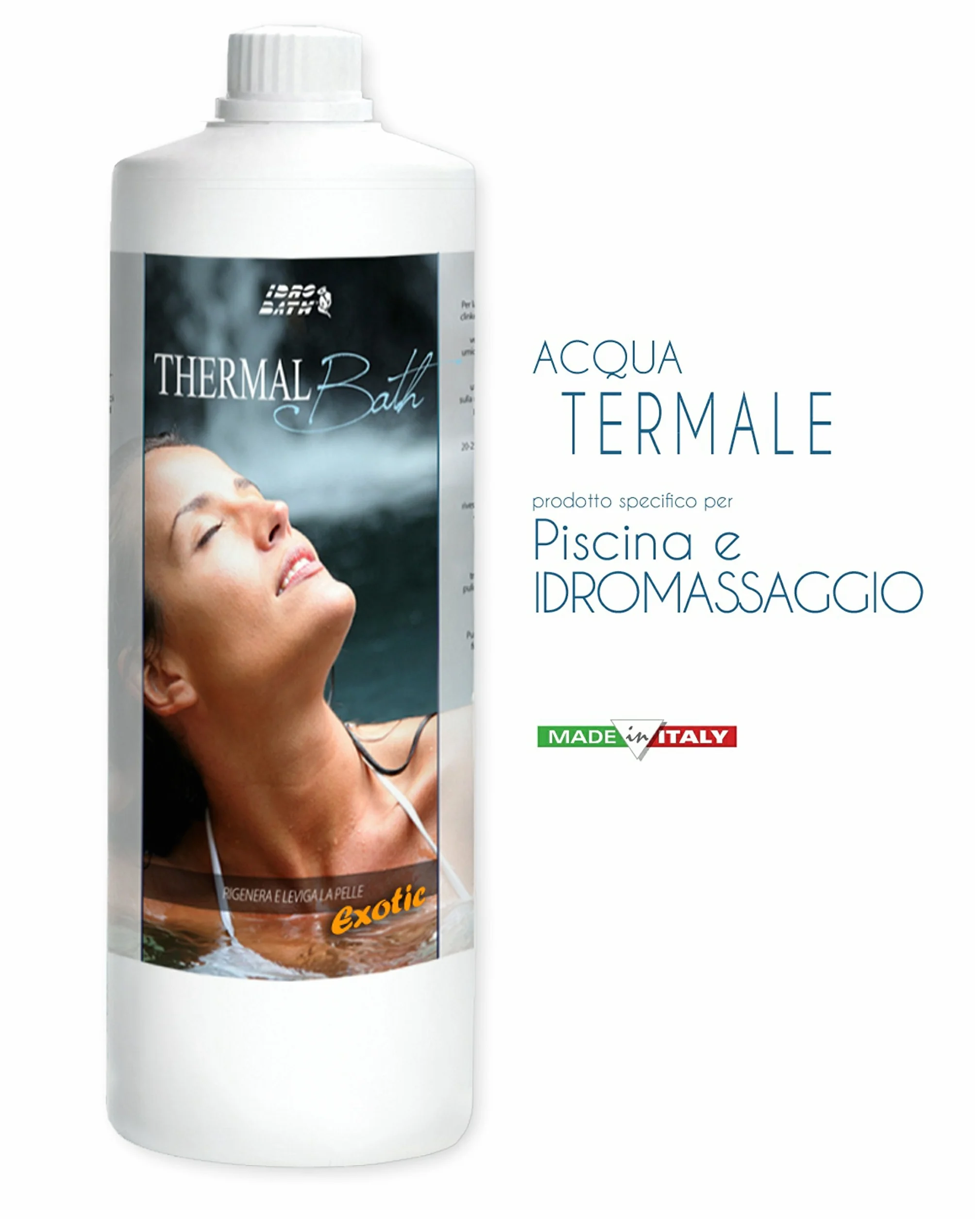 Eau Thermale pour Spa 1 LT - THERMAL BATH Exotic pour Hydromassage, Jacuzzi et Piscine