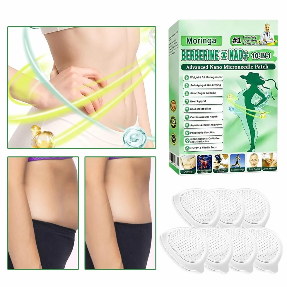 Patch Minceur 10 en 1 Moringa X Berberine Nano Microneedle 28 PCS