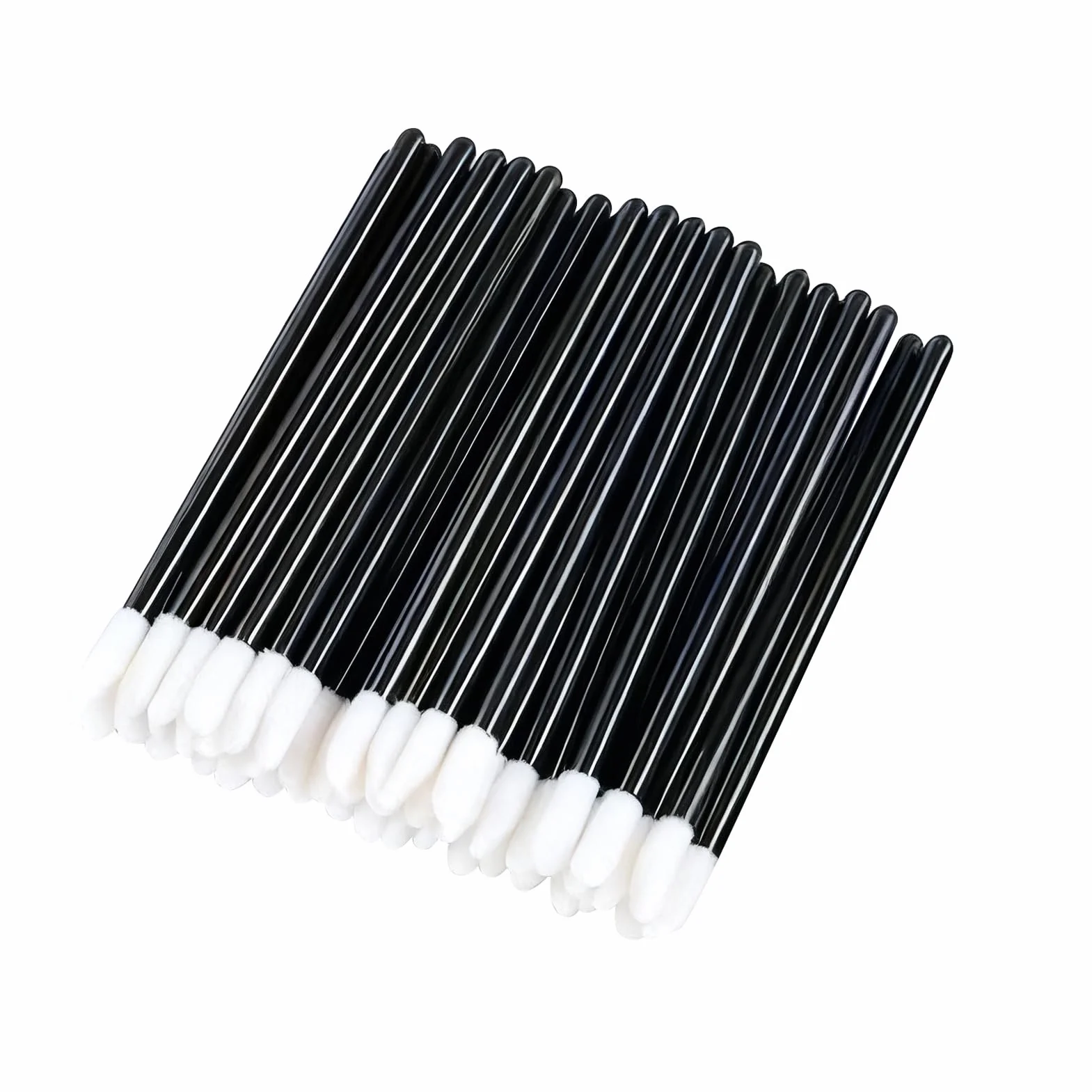 Pinceaux Lèvre Jetables 100PCS, Applicateur Batonnet Brosse Hygiénique, Micro Bâtonnets Rouge à Lèvres Gloss