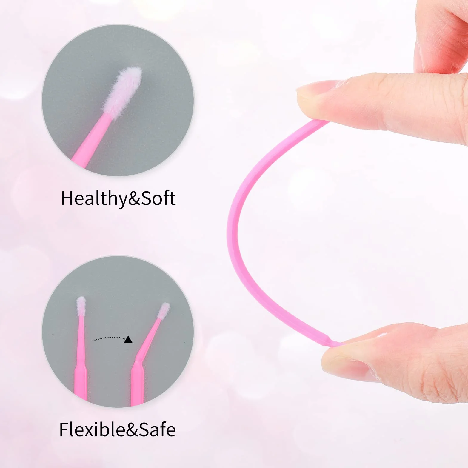 400 pcs Micro Applicateurs Brosses D'extension de Cils Jetables Maquillage Soins Dentaires Oraux 4 Couleurs