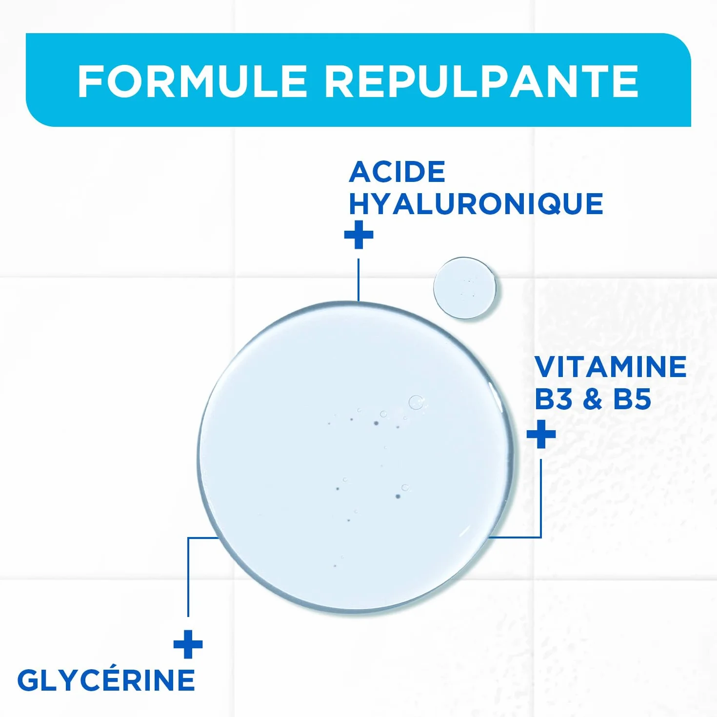 MIXA Sérum Booster d'Hydratation Intense 24H Acide Hyaluronique Pur Vitamines B3 B5 Peaux Déshydratées Sensibles 30ml