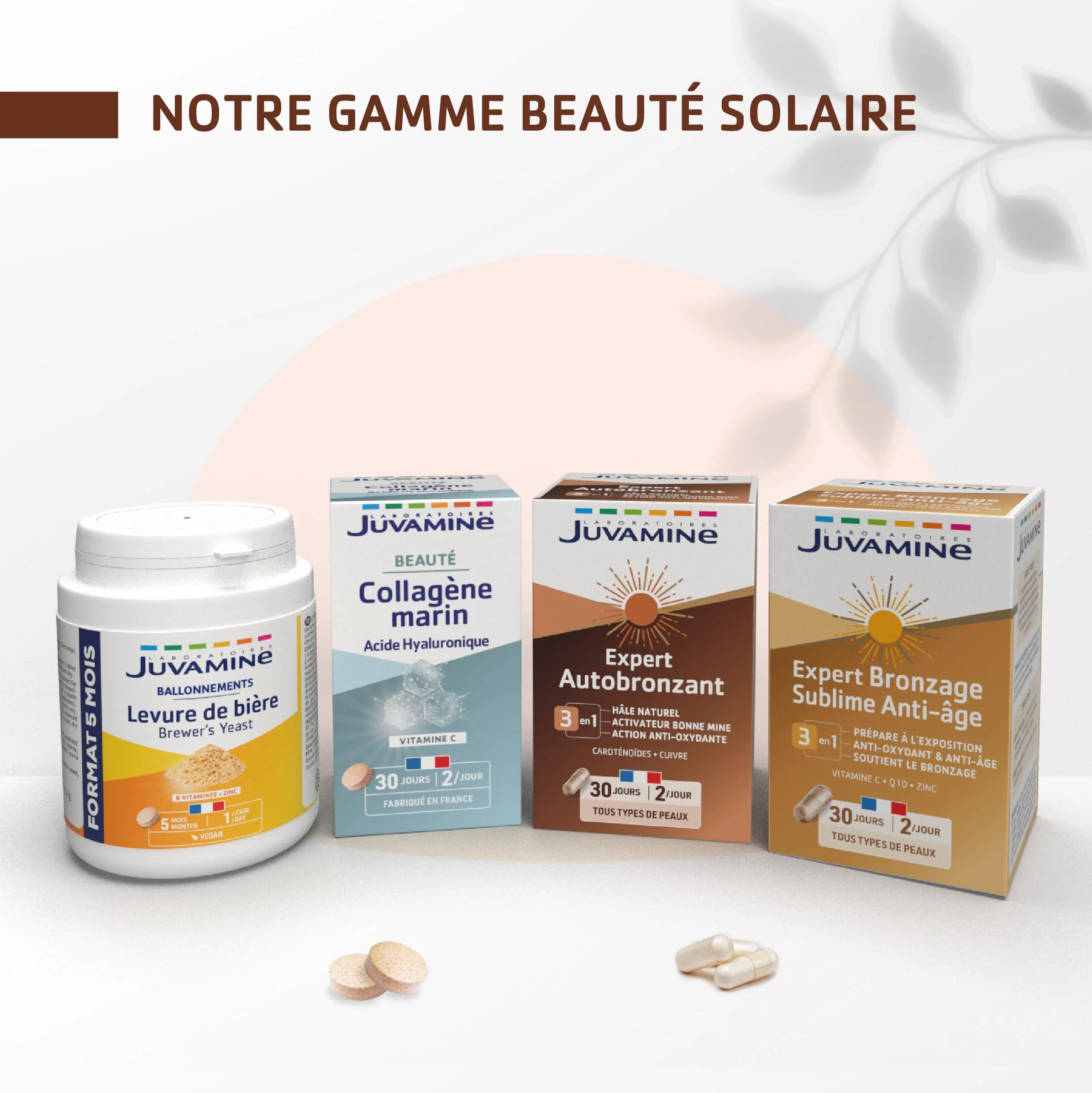 JUVAMINE Expert Bronzage Sublime Antioxydant Anti-âge 60 gélules Programme 1 mois